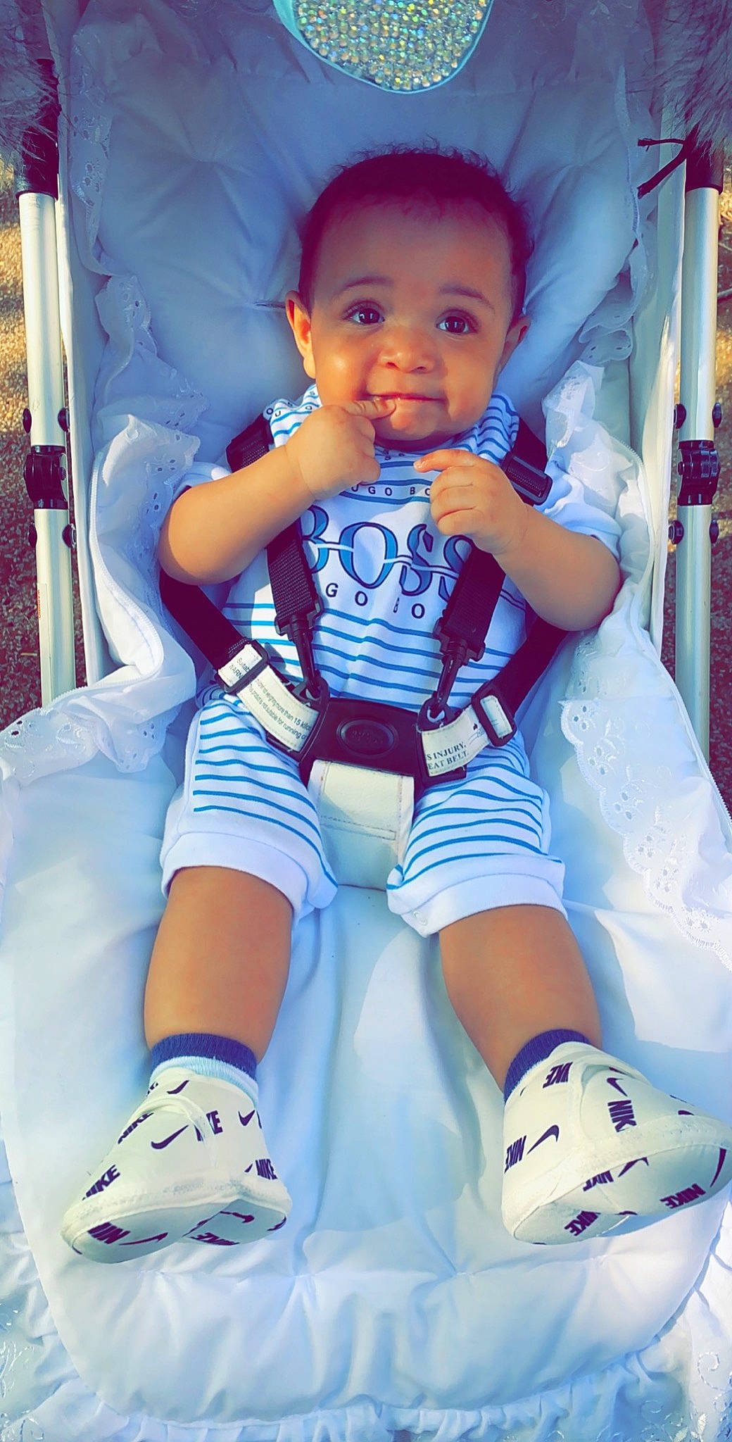 Jamal joined the competition — help win amazing prizes! arm, baby, baby_products, baby_toddler_clothing, cheek, child, cool, human_leg, jeans, knee, leg, person, product, skin, smile, thigh, toddler