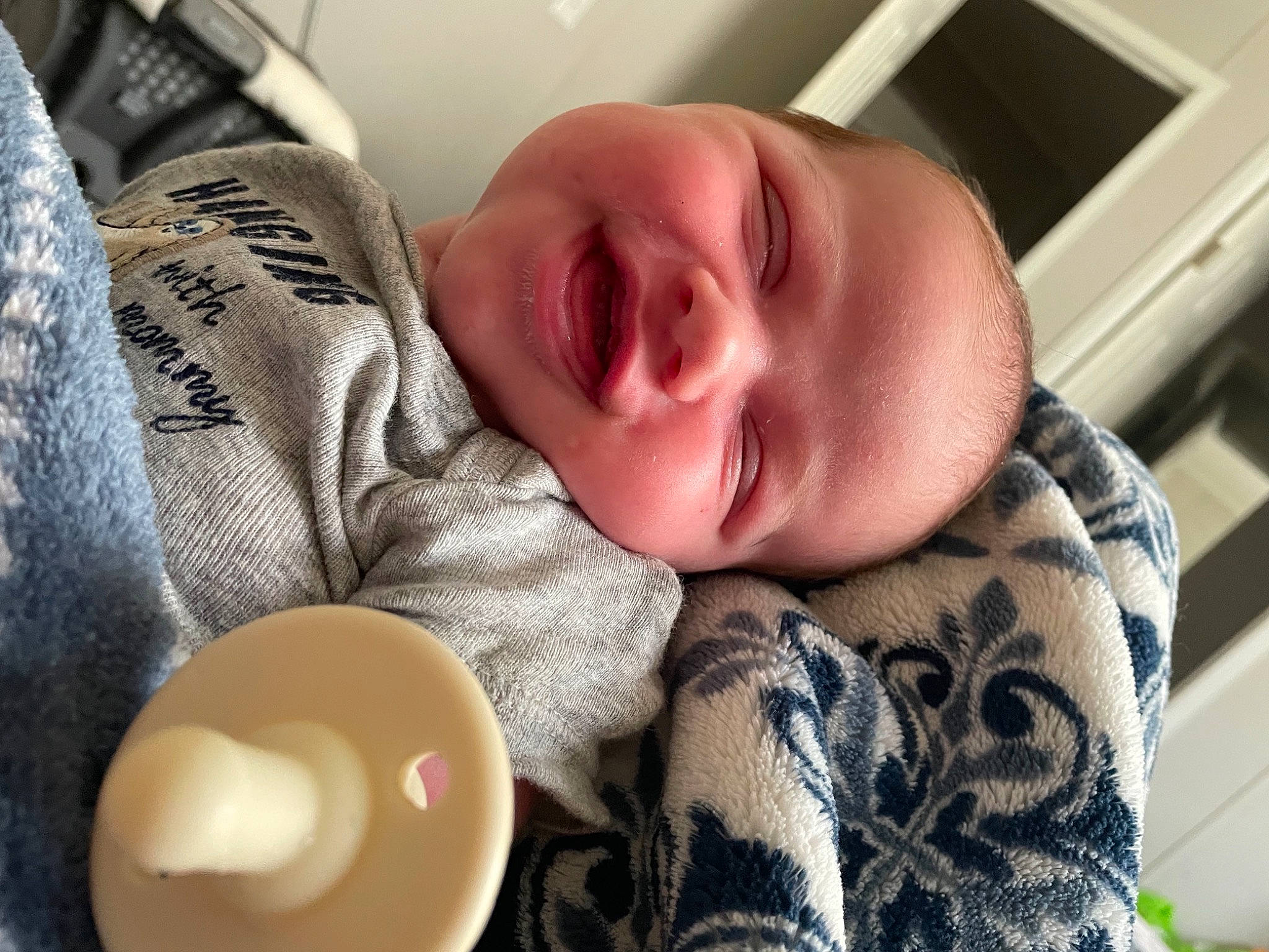 Connor joined the competition — help win amazing prizes! baby, baby_sleeping, baby_toddler_clothing, cheek, comfort, ear, facial_expression, finger, human_body, iris, mammal, mouth, nose, organ, person, product, skin, smile, toddler, toy