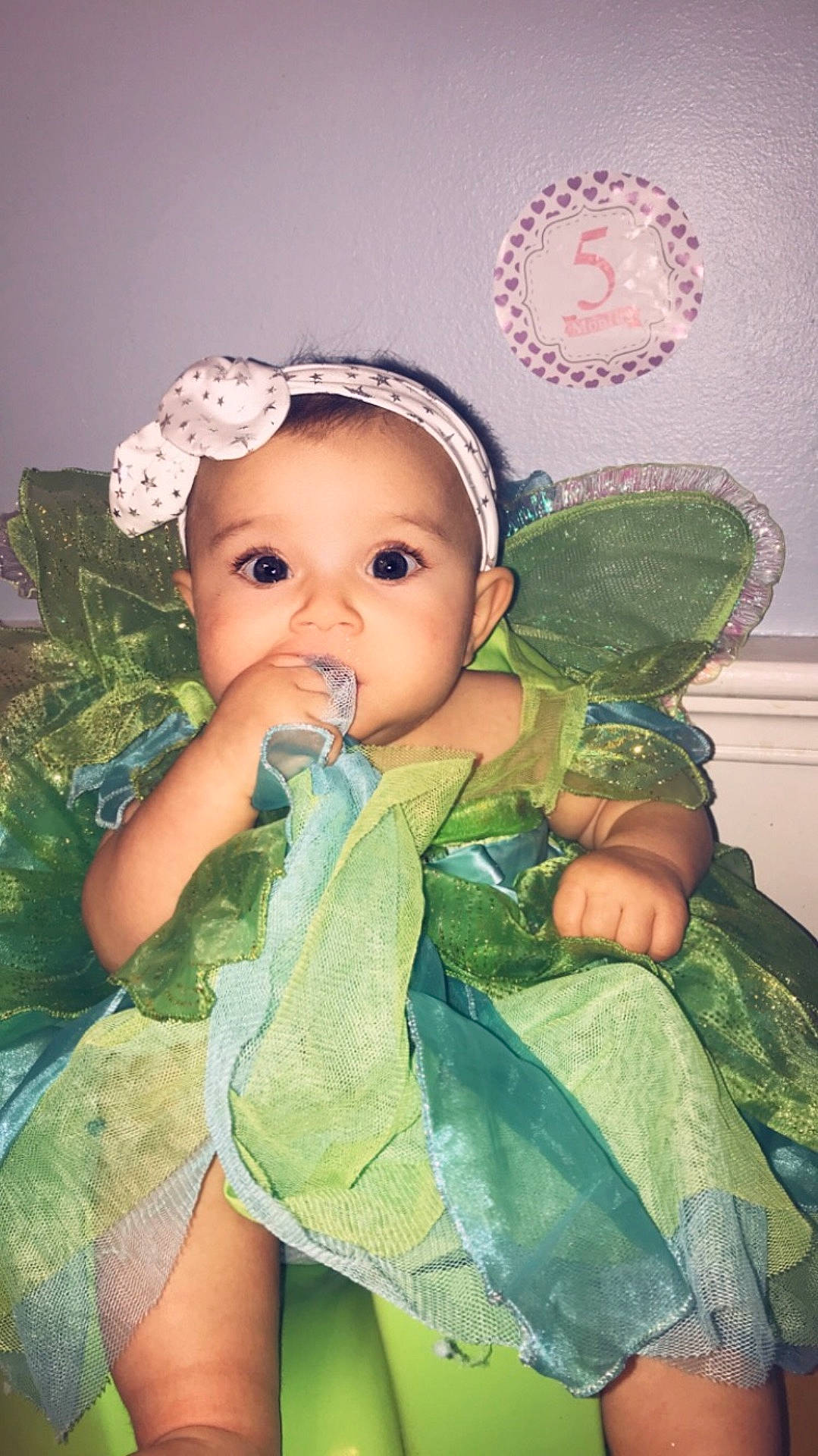 Laniyah joined the competition — help win amazing prizes! child, eye, face, girl, green, hair_accessory, head, headgear, infant, person, product, skin, smile, toddler