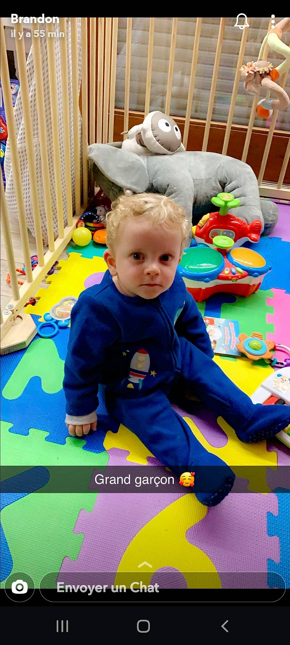 Hayden participe au concours pour gagner de l'argent avec cette photo : baby, baby_products, baby_toys, child, fun, kindergarten, leisure, person, play, room, sitting, toddler, toy