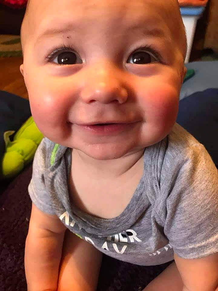 Brayden joined the competition — help win amazing prizes! baby, cheek, child, chin, eye, eyebrow, face, facial_expression, forehead, head, jaw, joy, laugh, lip, mouth, nose, person, selfie, skin, smile