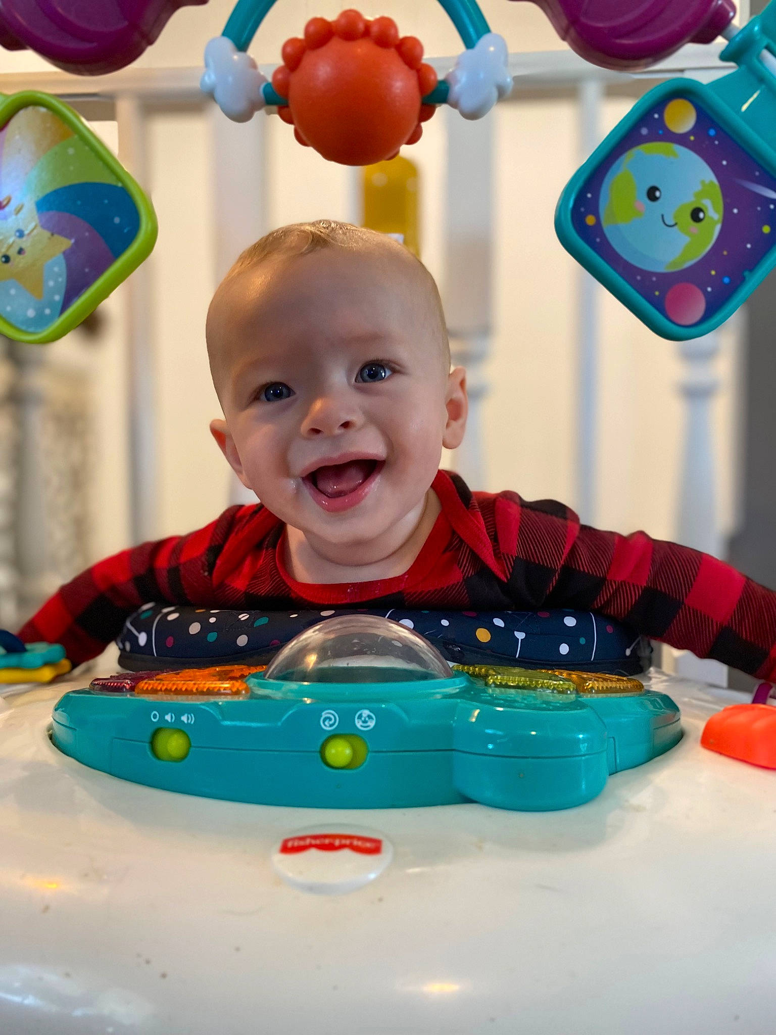 Owen joined the competition — help win amazing prizes! baby, baby_playing_with_toys, baby_products, baby_toddler_clothing, balloon, cake, cake_decorating, child, event, face, fun, happy, leisure, person, play, recreation, sharing, smile, standing, t_shirt