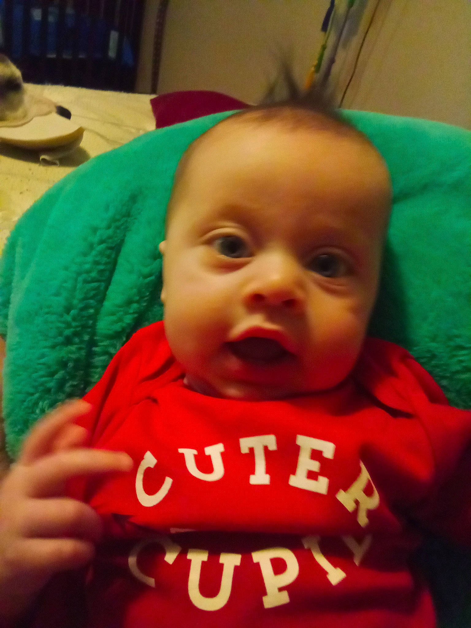 Braxtyn is registered to the contest to win money with this photo: baby, cheek, chin, cool, ear, eye, eyebrow, eyelash, forehead, gesture, happy, head, iris, lip, mouth, neck, nose, person, skin, sleeve