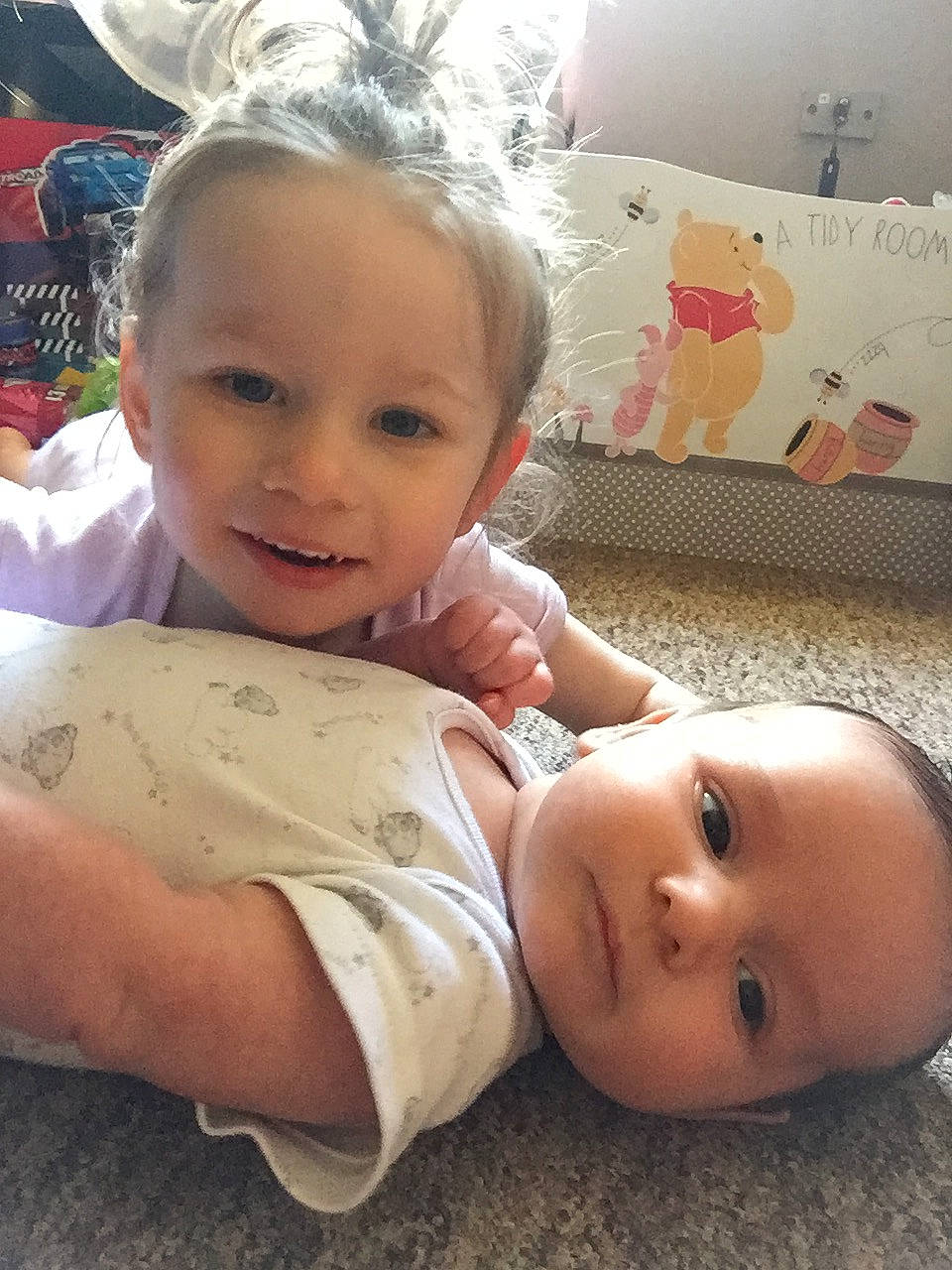 Lillie-mae joined the competition — help win amazing prizes! baby, cheek, child, ear, electronic_device, eye, face, forehead, happy, head, iris, lip, nose, person, skin, smile, toddler