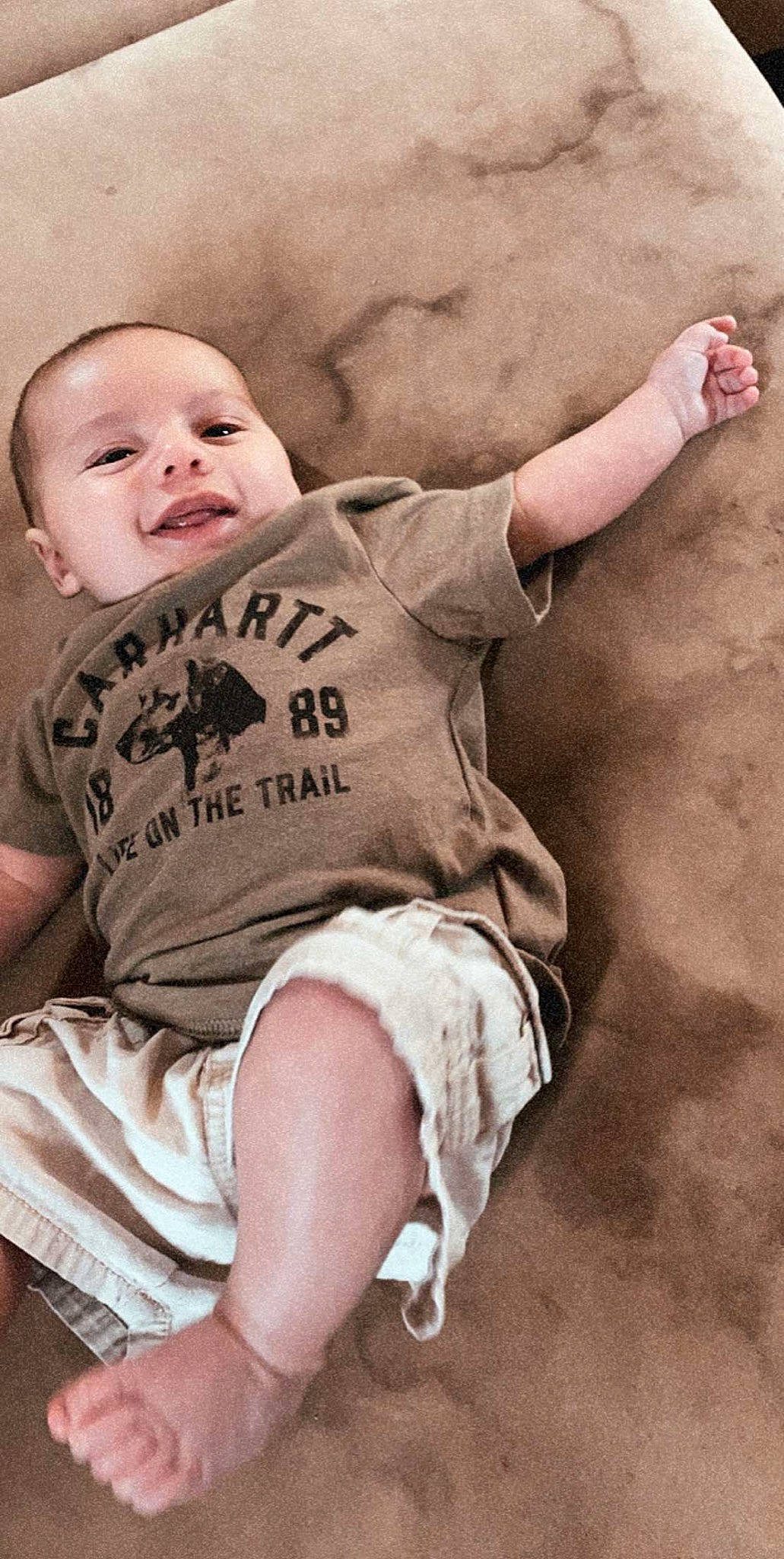 Mason joined the competition — help win amazing prizes! arm, baby, child, leg, person, sitting, toddler