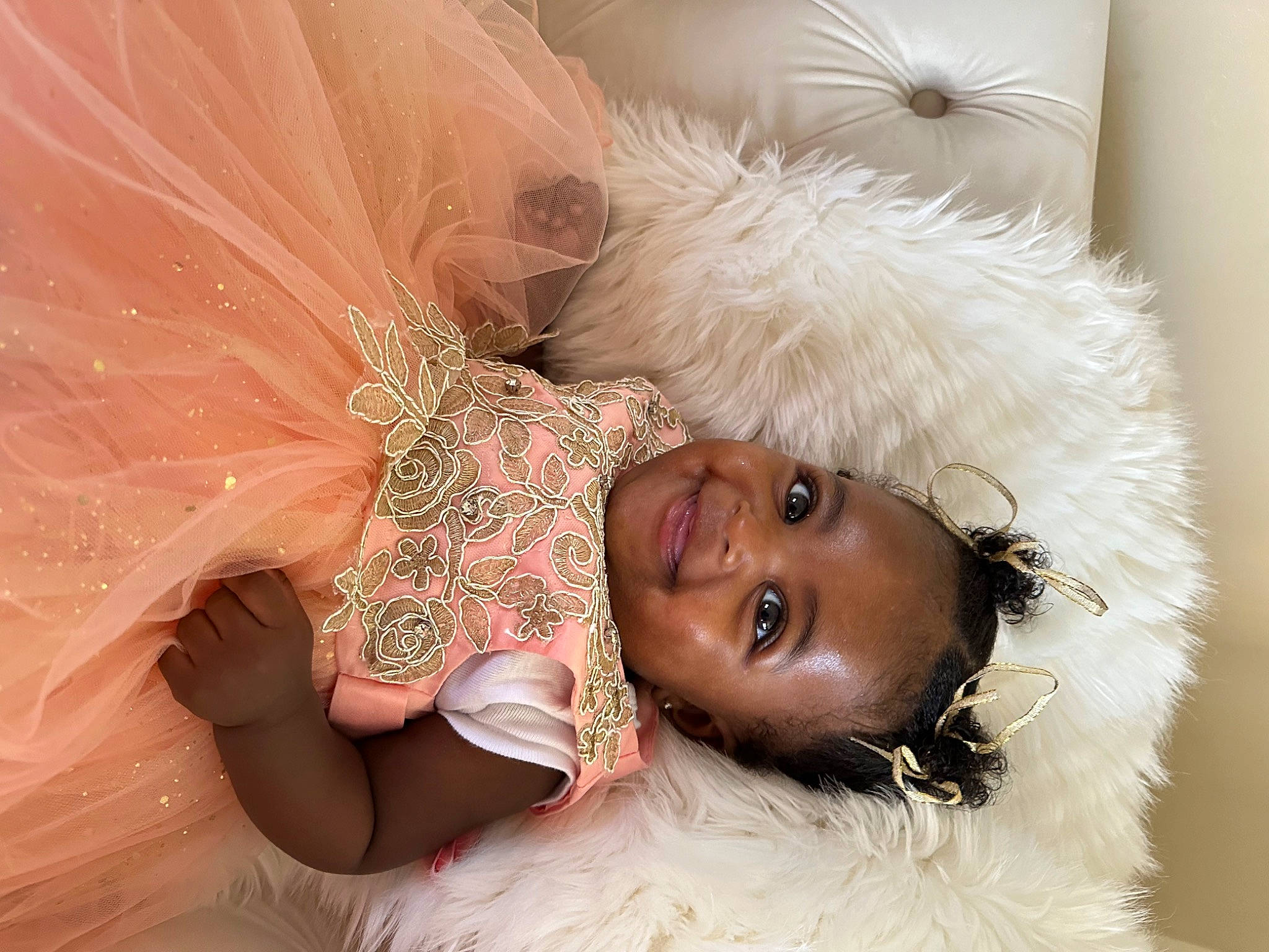 Nova Marie joined the competition — help win amazing prizes! bridal_accessory, child, costume, embellishment, event, eyelash, fashion_accessory, feather, fun, fur, hair_accessory, happy, hat, headgear, headpiece, jewellery, joy, peach, person, smile