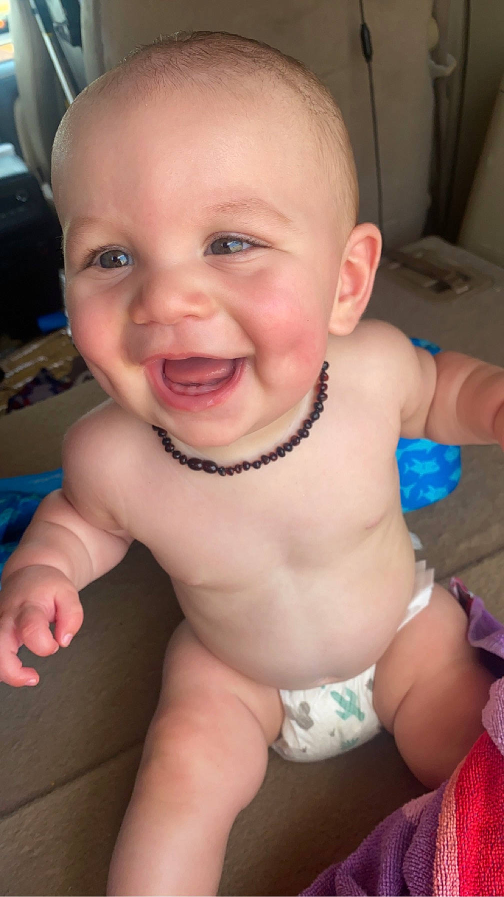 Bellamy joined the competition — help win amazing prizes! baby, cheek, eye, finger, hairstyle, happy, head, human_body, iris, joy, lip, mouth, muscle, neck, nose, organ, person, pink, skin, smile