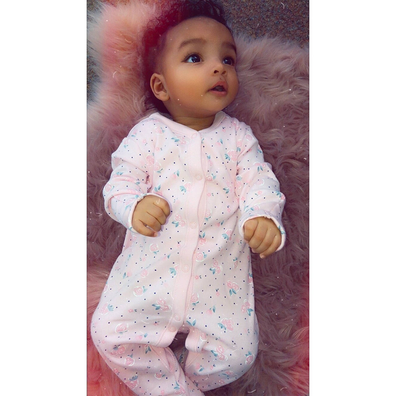 Kiyah joined the competition — help win amazing prizes! baby, baby_toddler_clothing, brown_hair, cheek, child, doll, outerwear, pattern, person, pink, sleeve, toddler, toy