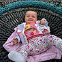 Emily Rose joined the competition — help win amazing prizes! baby, bed, blanket, clothing, coat, crib, face, furniture, head, hosiery, jacket, newborn, pants, person, photography, portrait, quilt, sitting, sleeping, sock