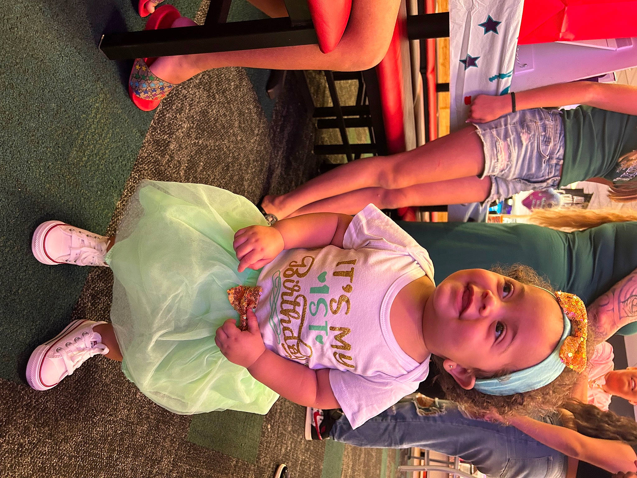 Ivyana is registered to the contest to win money with this photo: arm, baby_toddler_clothing, child, clothing, fun, hairstyle, happy, hat, human_leg, joint, leg, leisure, mouth, person, pink, sandal, shoe, shorts, sneakers, thigh