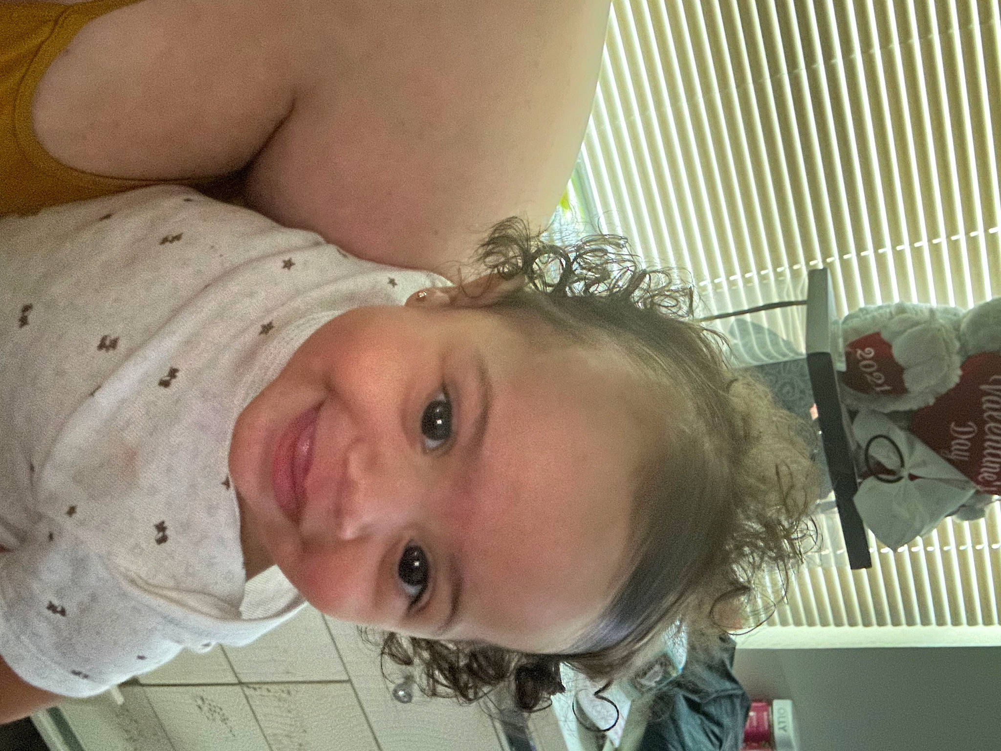 Ivyana is registered to the contest to win money with this photo: baby, cheek, chest, child, dress, eyebrow, eyelash, happy, hat, iris, joy, lip, mouth, nose, organ, person, plant, skin, smile, toddler