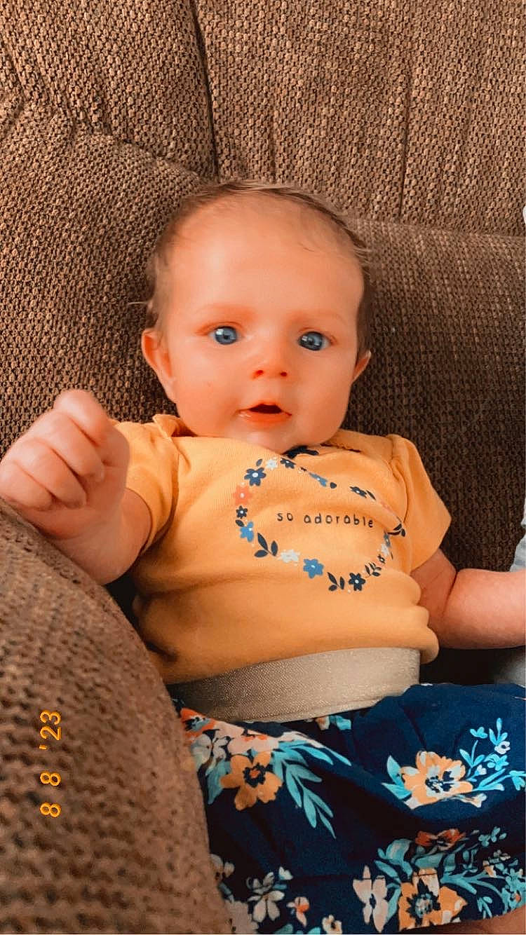 Hadley joined the competition — help win amazing prizes! abdomen, arm, baby, baby_toddler_clothing, cheek, chest, child, comfort, eye, finger, hand, iris, lip, nail, person, skin, stomach, textile, thigh, toddler