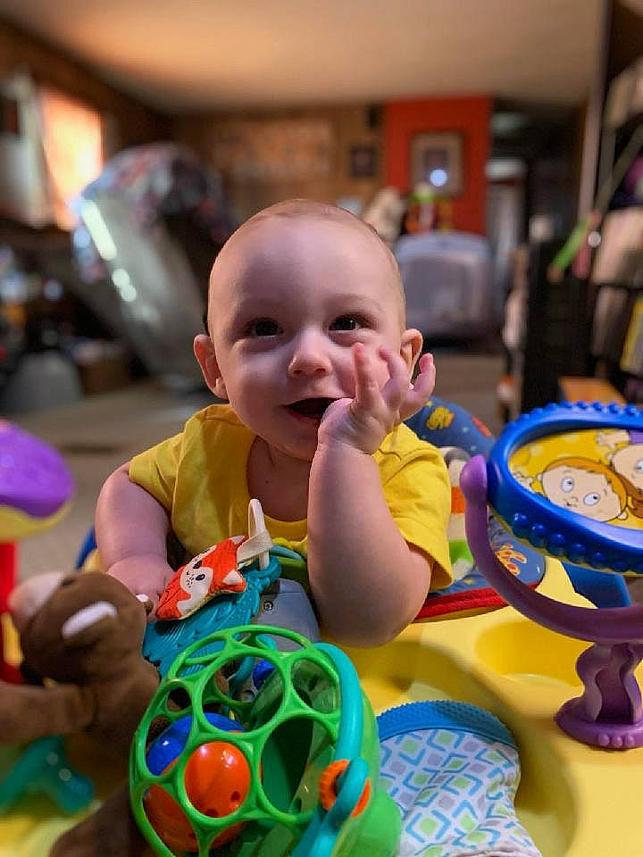 Victor joined the competition — help win amazing prizes! baby, baby_toddler_clothing, baby_toys, child, event, fun, happy, head, iris, leisure, person, play, product, recreation, room, sitting, smile, snapshot, toddler, toy