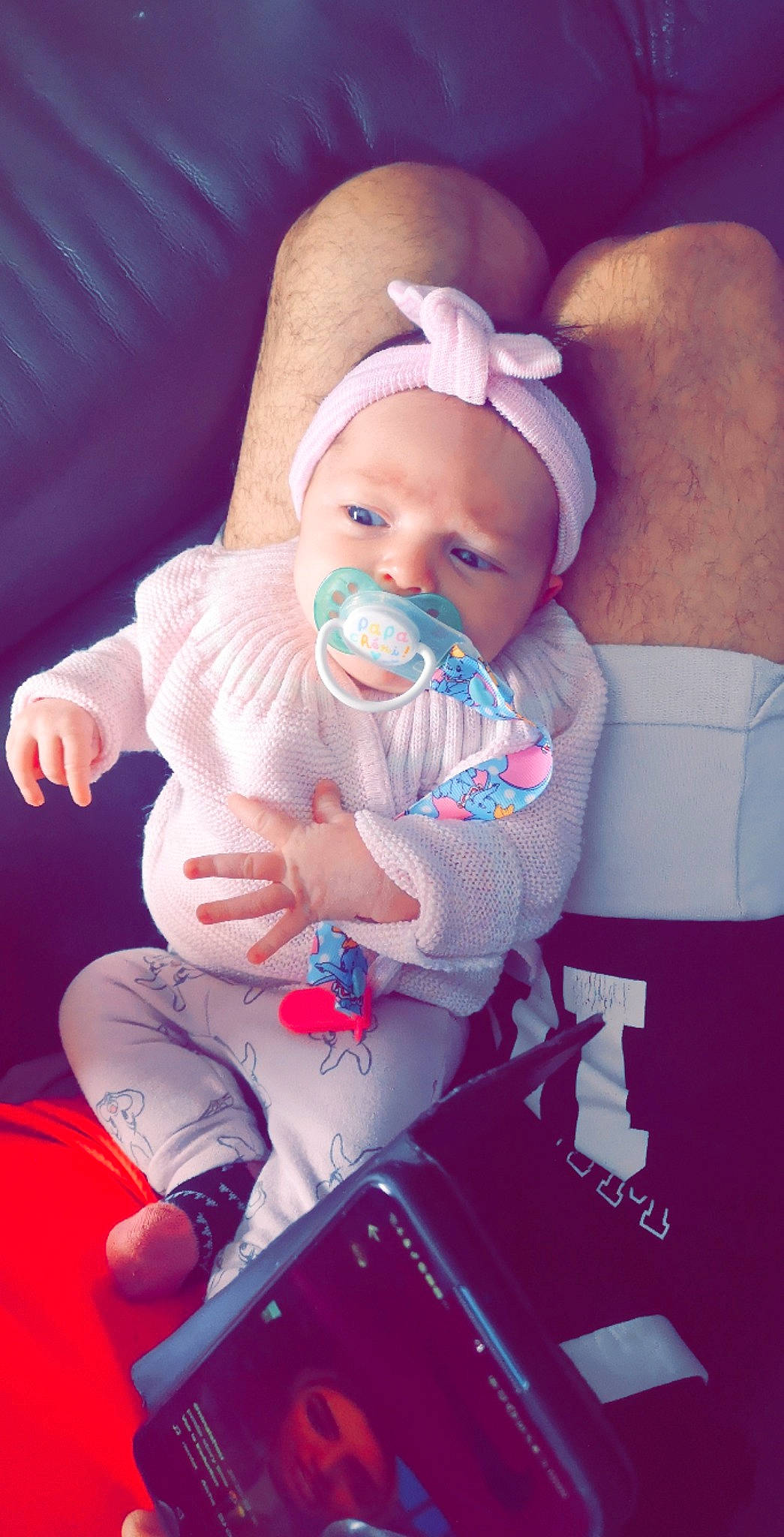 Rosie participe au concours pour gagner de l'argent avec cette photo : baby, baby_products, baby_toddler_clothing, cheek, child, comfort, drinkware, electric_blue, eye, finger, hand, hat, lip, mouth, nail, person, pink, sitting, skin, thumb