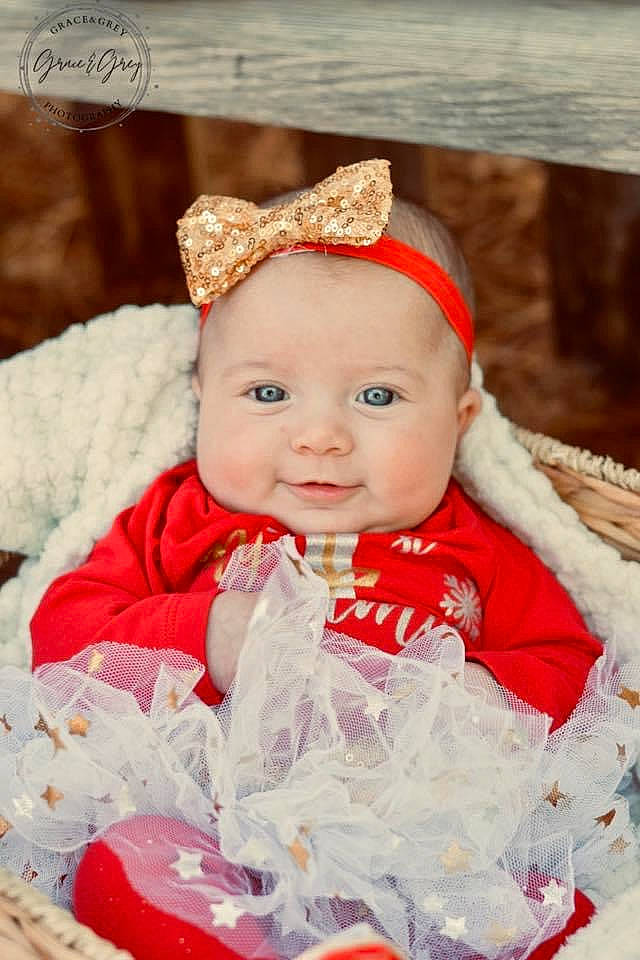 Skylar joined the competition — help win amazing prizes! baby, baby_toddler_clothing, cheek, child, child_model, christmas, costume, costume_accessory, eye, fashion_accessory, fur, hair_accessory, headband, headgear, headpiece, headwear, lip, mouth, nose, person