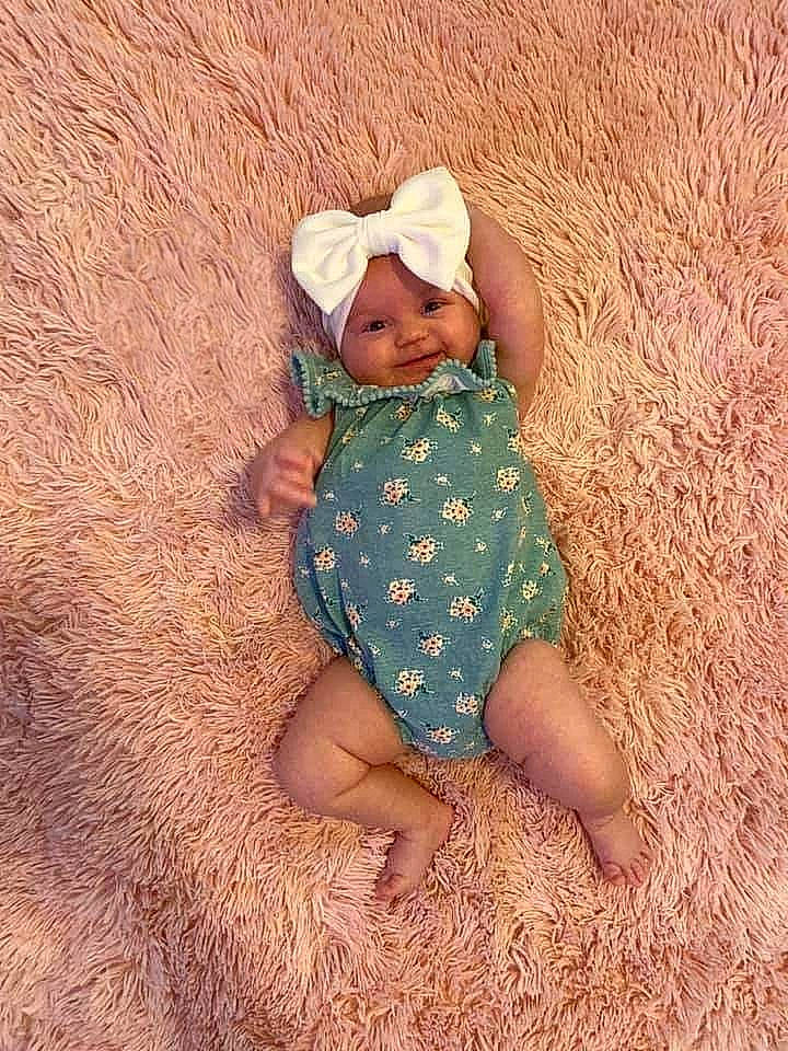 Anniston joined the competition — help win amazing prizes! baby, baby_products, child, fawn, fun, headwear, person, skin, smile, toddler