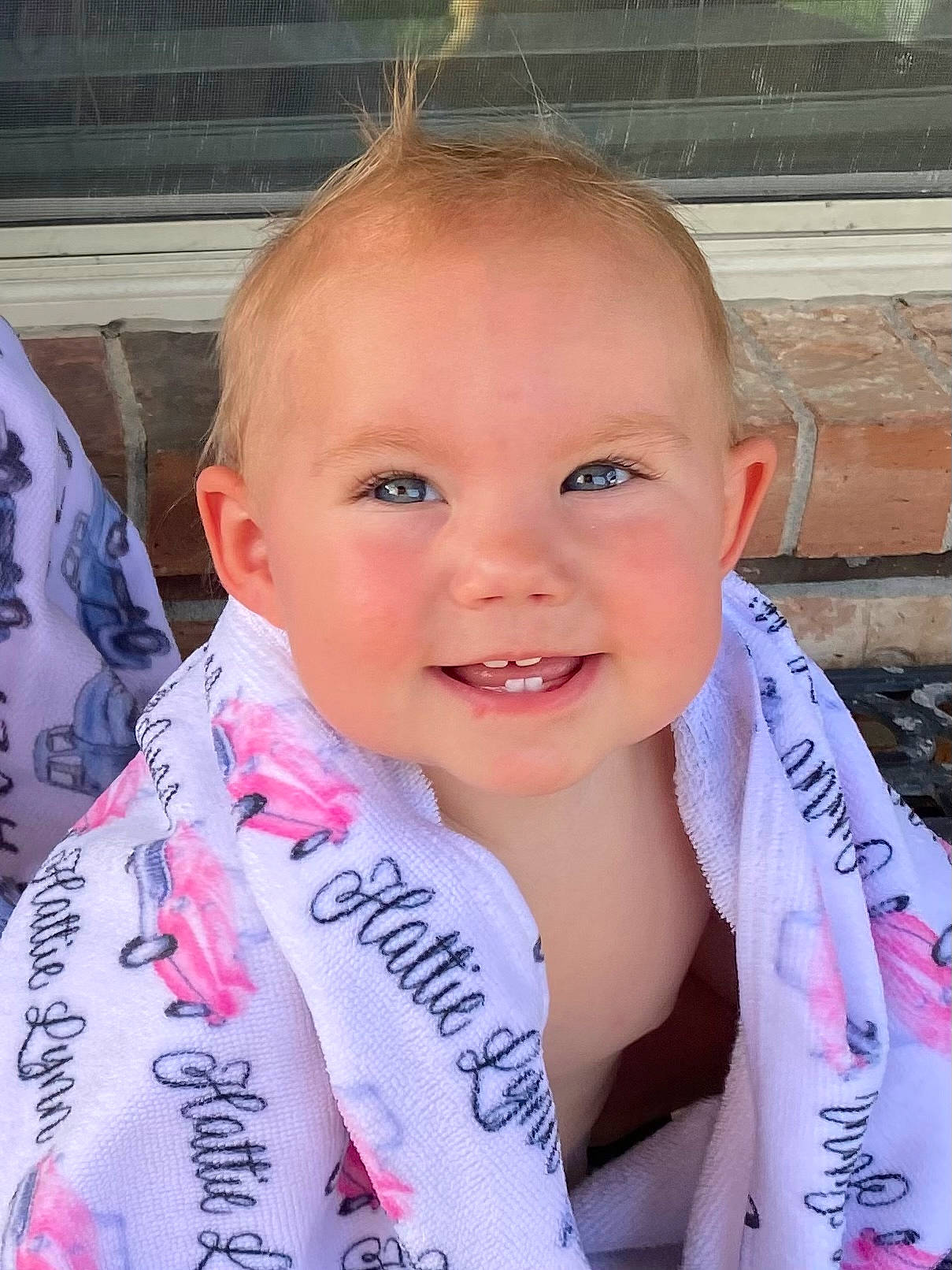 Hattie joined the competition — help win amazing prizes! cheek, child, chin, eyebrow, eyelash, face, finger, fun, happy, head, human_body, iris, joy, lip, neck, person, pink, skin, smile, t_shirt