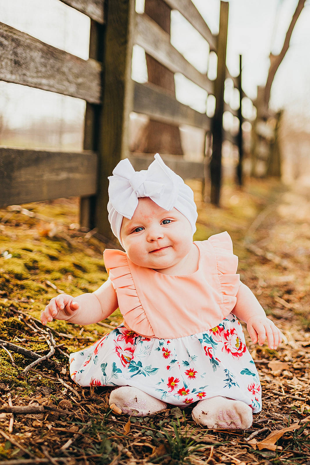 Davina joined the competition — help win amazing prizes! baby, baby_toddler_clothing, child, fence, flash_photography, fun, grass, happy, hat, headwear, people_in_nature, person, plant, playing_with_kids, sitting, sky, sleeve, summer, sunlight, toddler