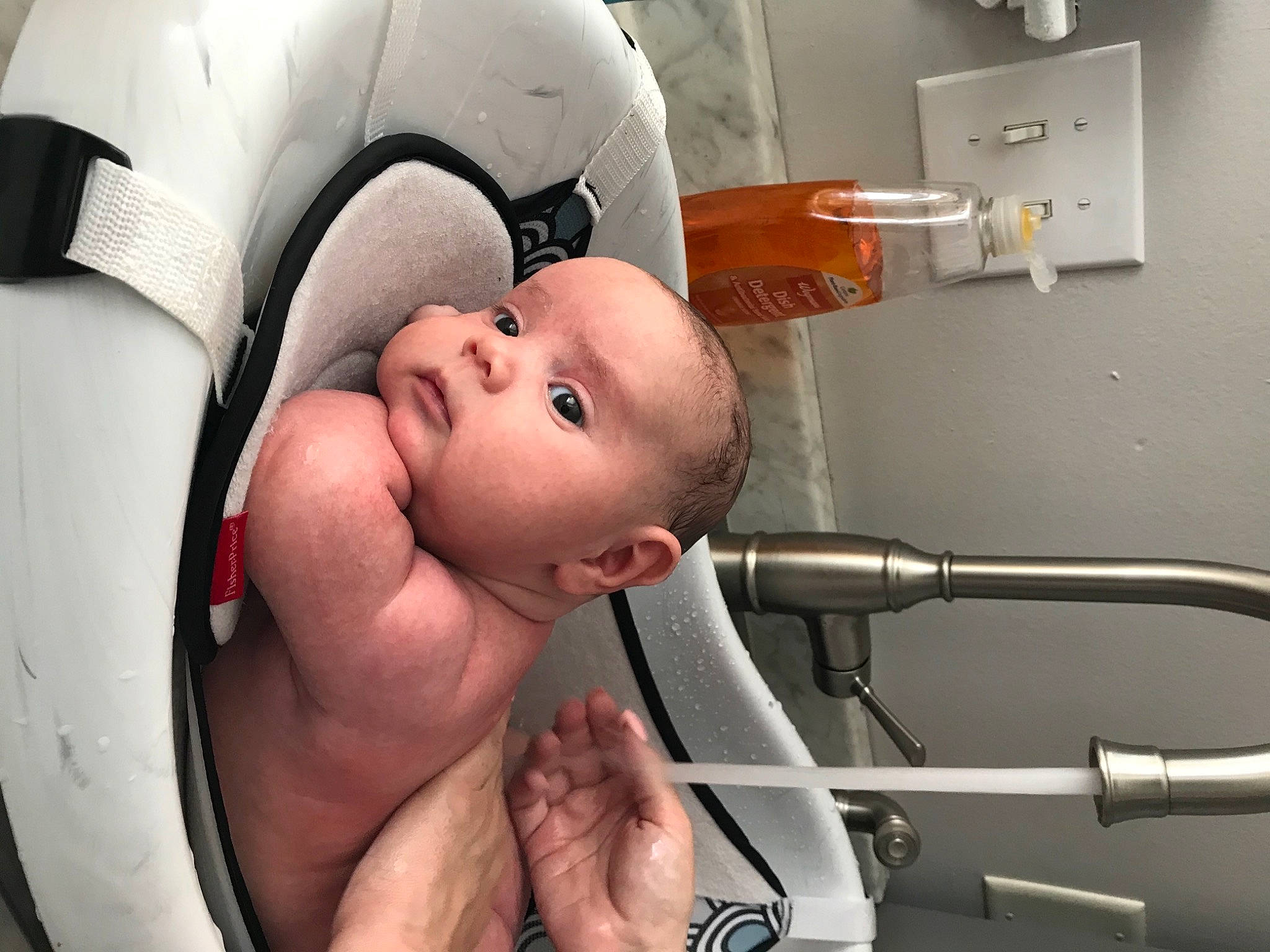 Chase joined the competition — help win amazing prizes! baby, baby_products, chest, child, comfort, eyelash, facial_expression, finger, flash_photography, hand, joint, medical_equipment, mouth, nose, person, personal_protective_equipment, room, service, skin, toddler