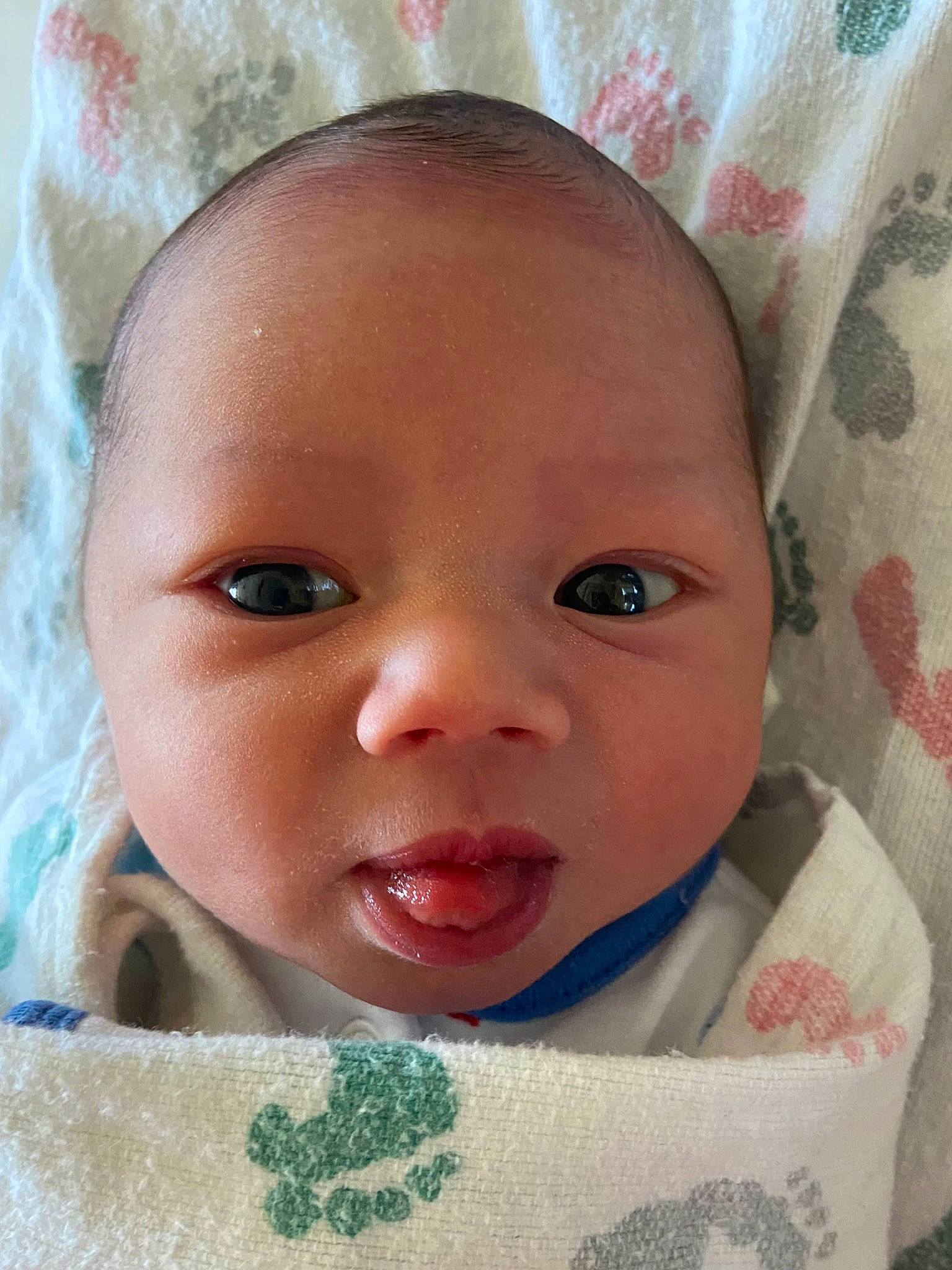 Jaylen is registered to the contest to win money with this photo: baby, baby_toddler_clothing, beauty, cheek, child, chin, close_up, eye, eyebrow, eyelash, forehead, happy, iris, linens, lip, nose, person, skin, smile, textile