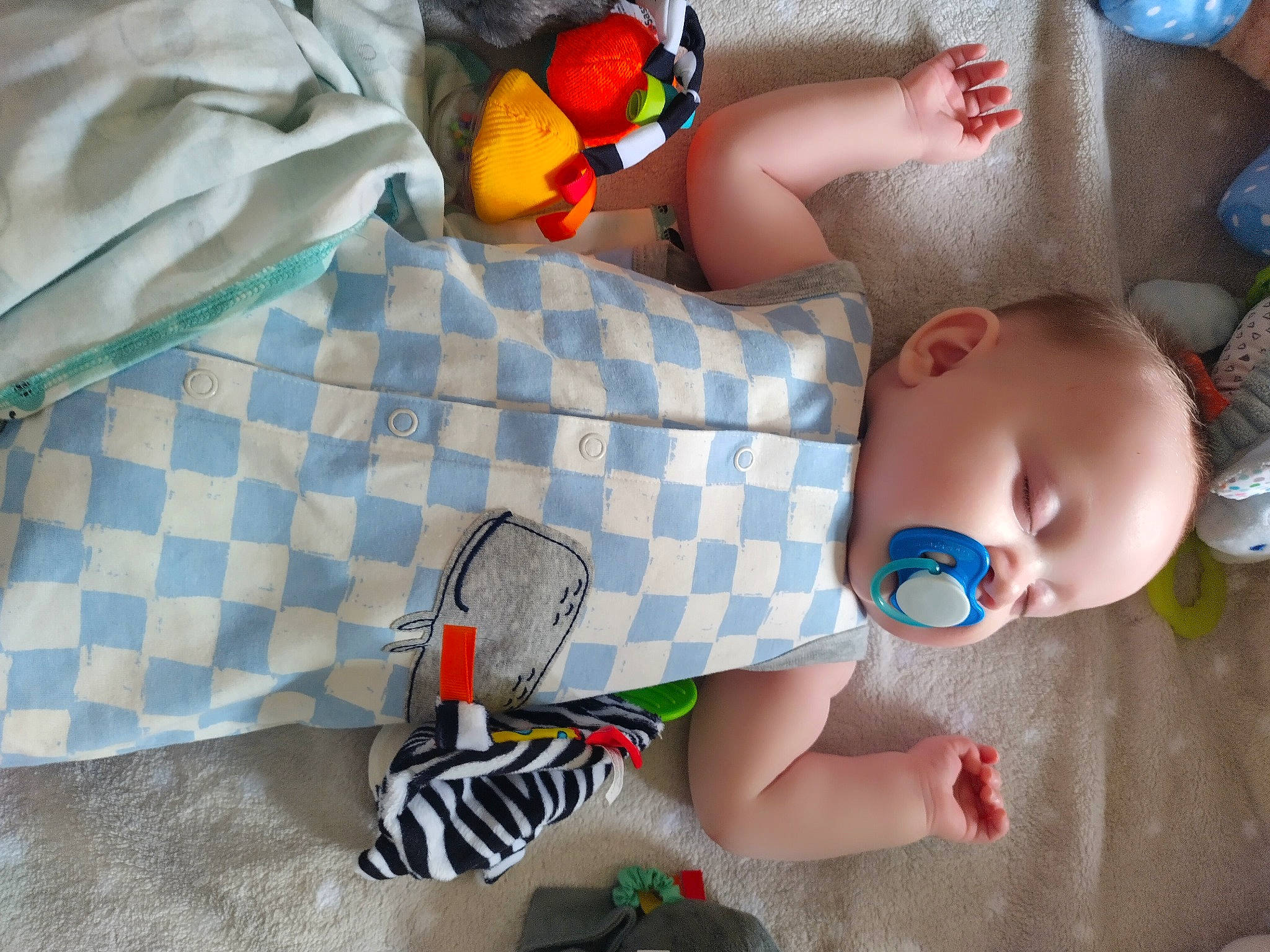 Liam joined the competition — help win amazing prizes! baby, baby_products, baby_toddler_clothing, baby_toys, child, comfort, design, fun, linens, mouth, orange, pattern, person, play, product, skin, textile, toddler, toy, white