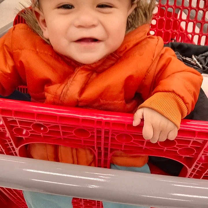 Sincere joined the competition — help win amazing prizes! baby, baseballcap, basket, box, cap, clothing, coat, face, footwear, happy, hat, head, jacket, pants, person, photography, portrait, shoe, shoppingcart, smile