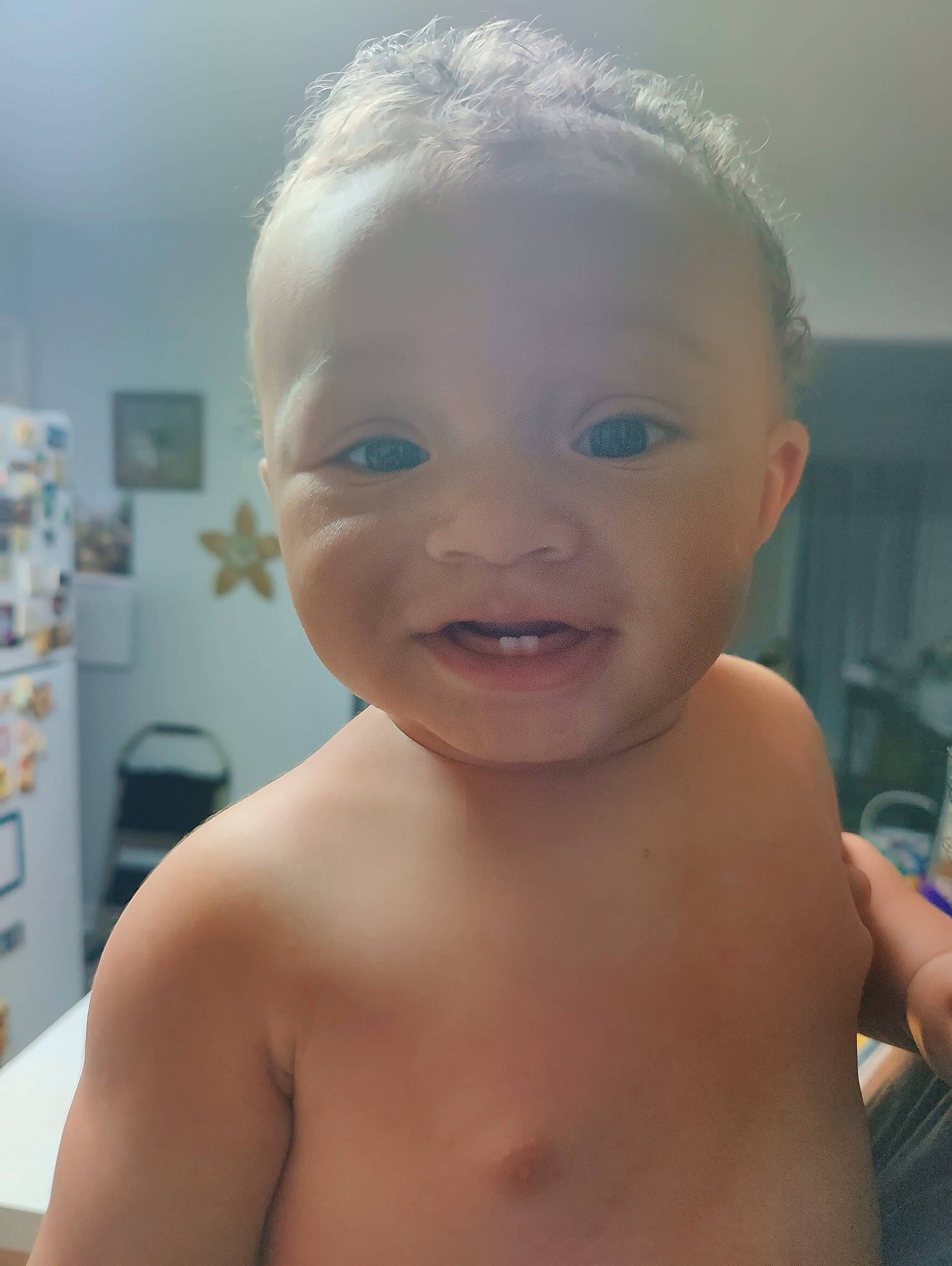 Mykel Kyrese is registered to the contest to win money with this photo: baby, cheek, chin, ear, eye, eyebrow, eyelash, facial_expression, forehead, hand, human_body, iris, lip, mouth, muscle, neck, nose, person, skin, smile