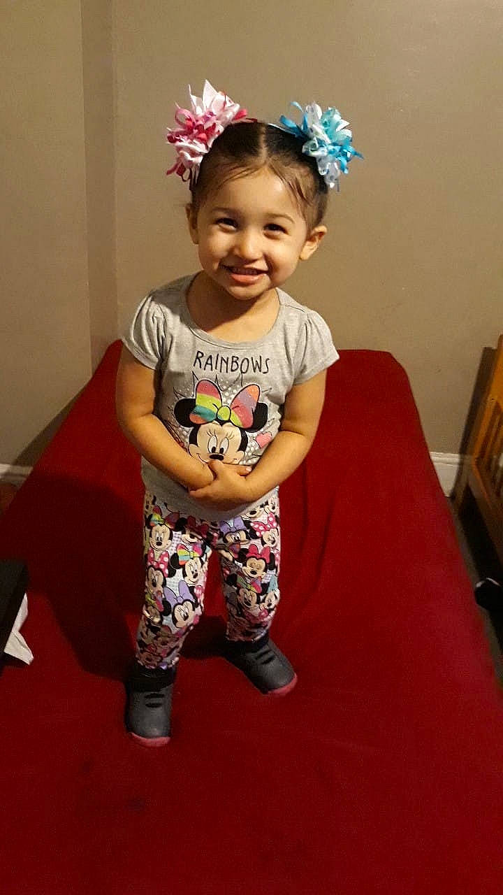 Elisa joined the competition — help win amazing prizes! baby, baby_toddler_clothing, child, hair_accessory, headband, headpiece, joy, person, pink, smile, toddler