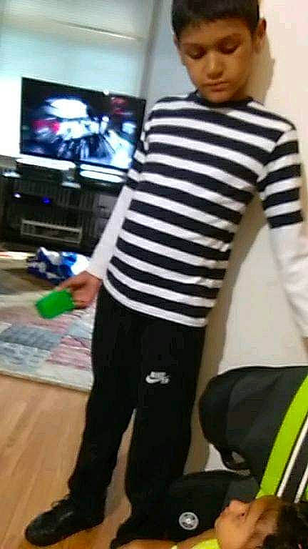 Elias joined the competition — help win amazing prizes! arm, child, clothing, exercise_machine, footwear, human_leg, joint, leg, outerwear, person, play, shoe, shoulder, sitting, sleeve, sportswear, standing, t_shirt, thigh, toddler