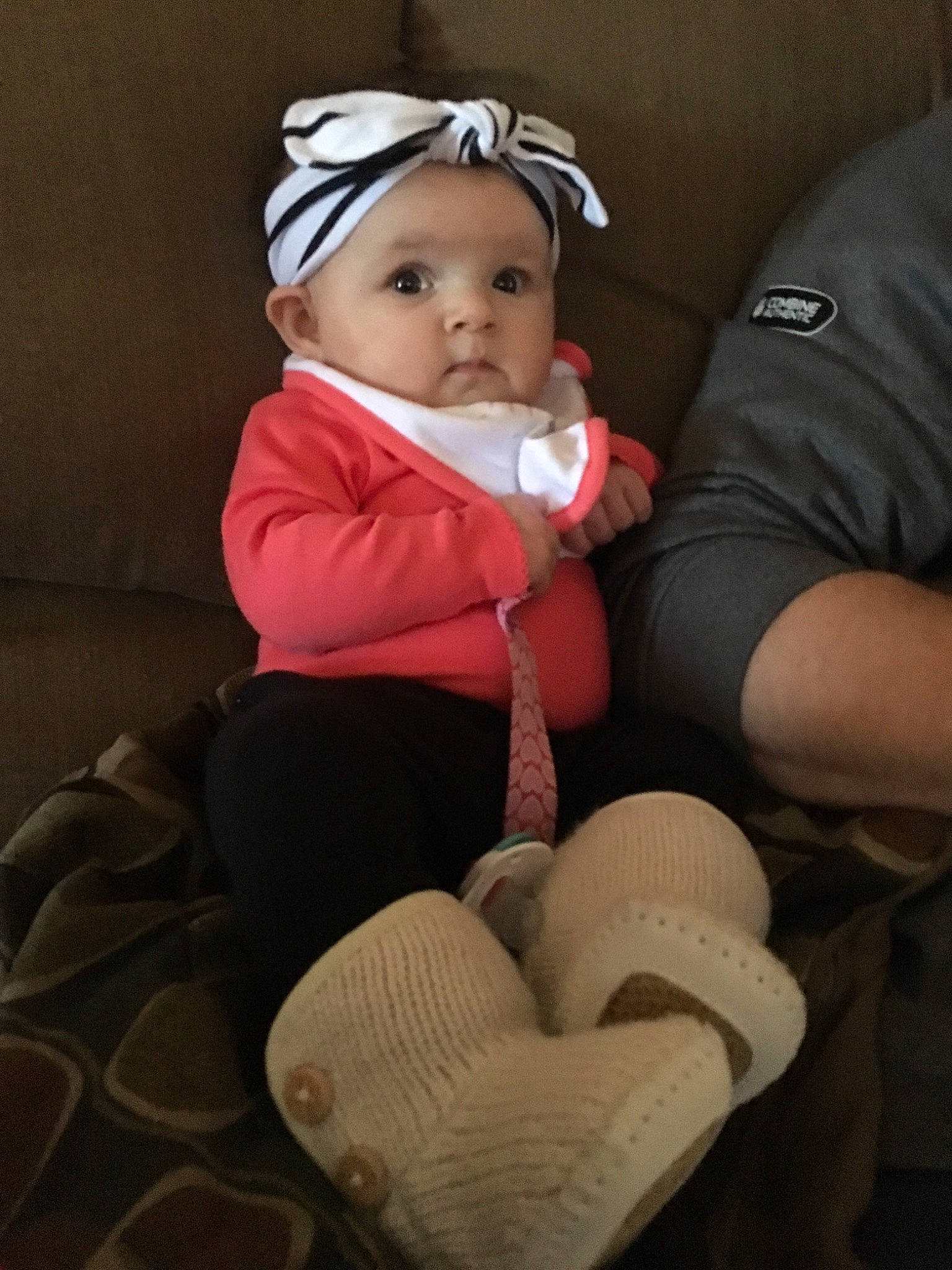 Kaylie joined the competition — help win amazing prizes! arm, baby, baby_products, child, headgear, person, pink, product, smile, toddler