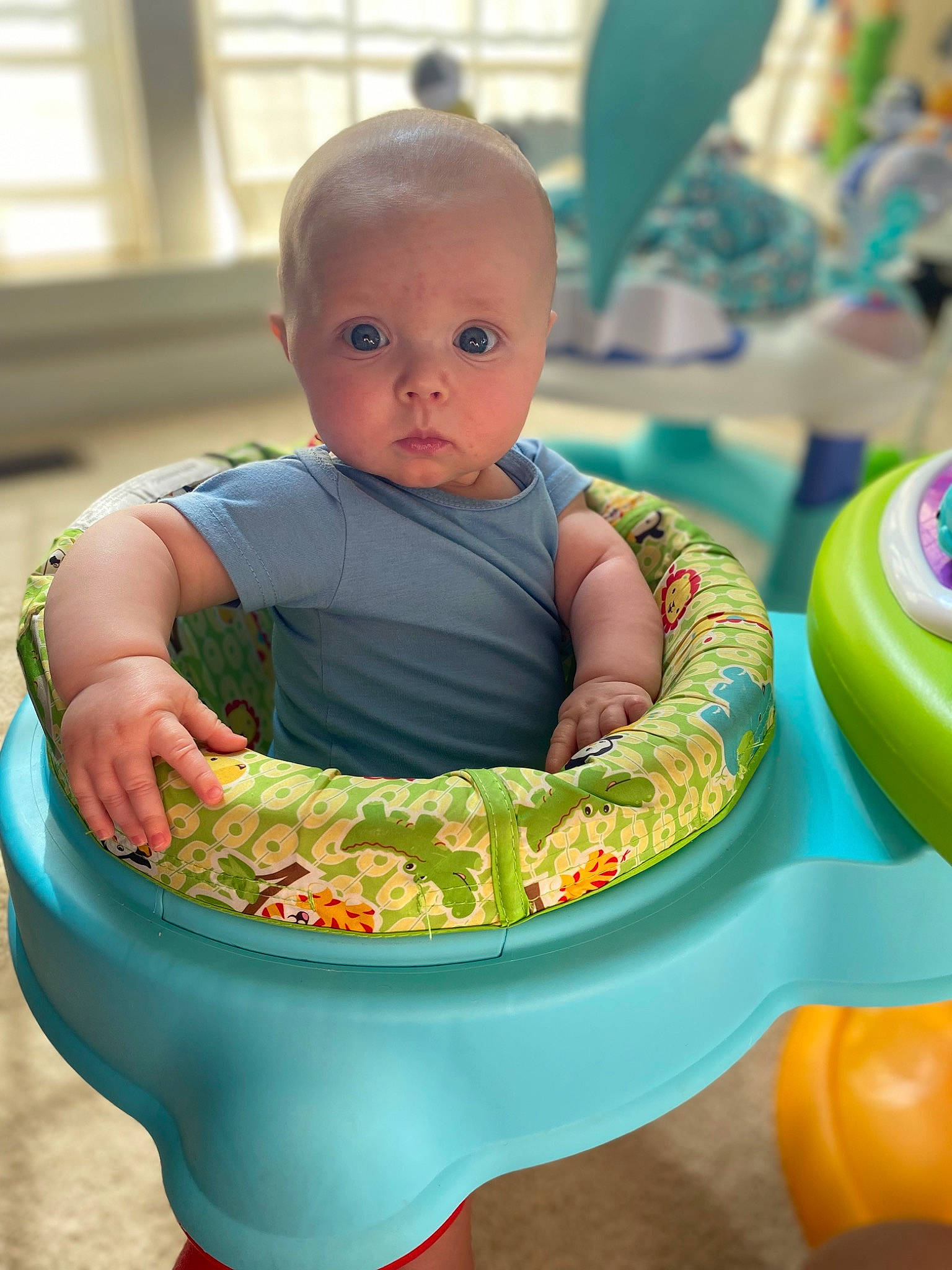 Ryan joined the competition — help win amazing prizes! baby, baby_products, baby_safety, baby_toddler_clothing, baby_toys, bib, chair, cheek, child, comfort_food, dishware, eating, fun, happy, leisure, person, play, room, sitting, toddler