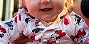Elya participe au concours pour gagner de l'argent avec cette photo : baby, child, smiling, pajamas, minnie_mouse, hearts, cute, happy, hands, outdoor, soft_light, face, portrait, clothing, person, infant, joy, closeup, toddler, playful