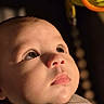 Elyzah joined the competition — help win amazing prizes! baby, close_up, face, portrait, child, infant, eyes, skin, lighting, soft_light, expression, looking_up, cute, young, adorable, head, nose, mouth, cheeks, warm_tone