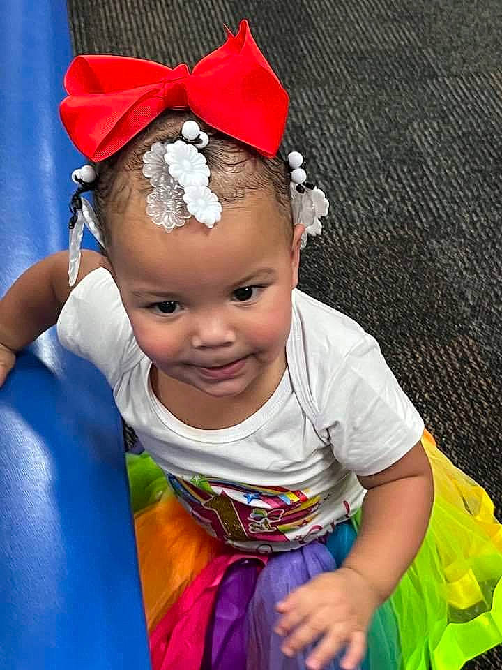 Kahliyah joined the competition — help win amazing prizes! baby_toddler_clothing, beauty, blue, child, costume_hat, electric_blue, event, fashion_accessory, fun, hair_accessory, happy, headband, headpiece, jewellery, magenta, people, person, pink, purple, red