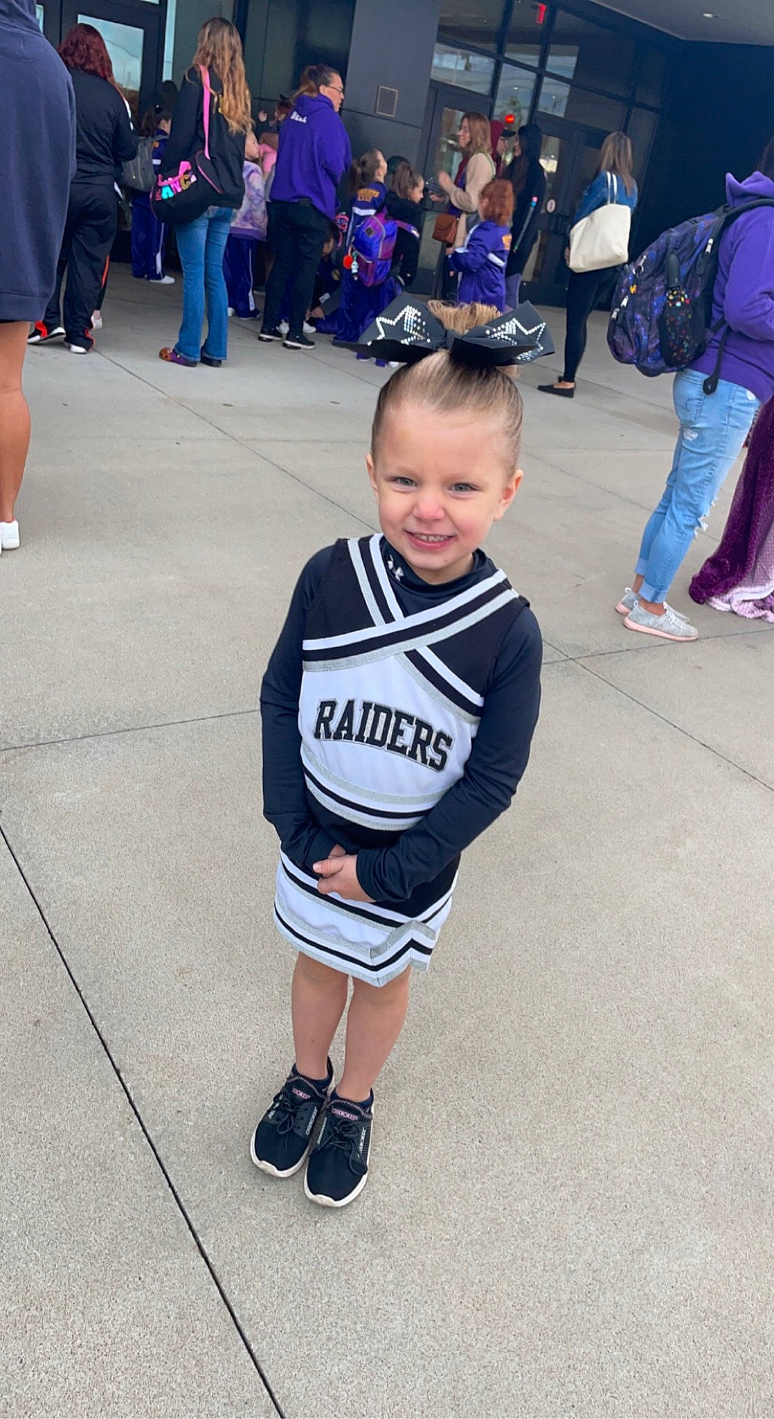 Lauren joined the competition — help win amazing prizes! blue, blurred, clothing, electric_blue, event, footwear, fun, happy, human_leg, joy, leg, leisure, person, recreation, shoe, shorts, sleeve, smile, sneakers, sportswear