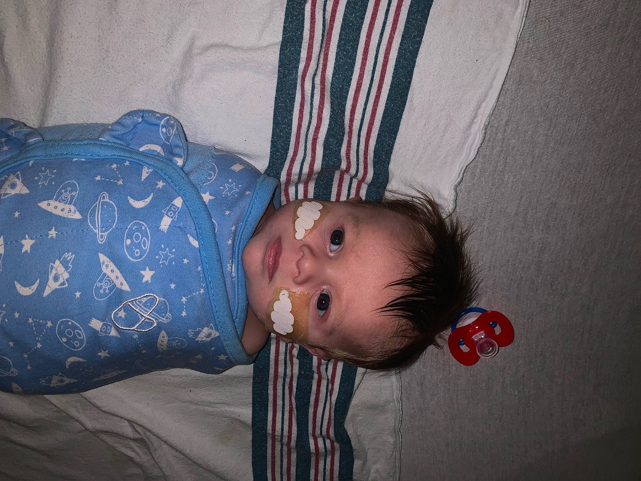 Colt joined the competition — help win amazing prizes! arm, baby, baby_toddler_clothing, cheek, child, comfort, elbow, electric_blue, eye, face, hand, head, human_body, leg, linens, nose, person, room, skin, smile