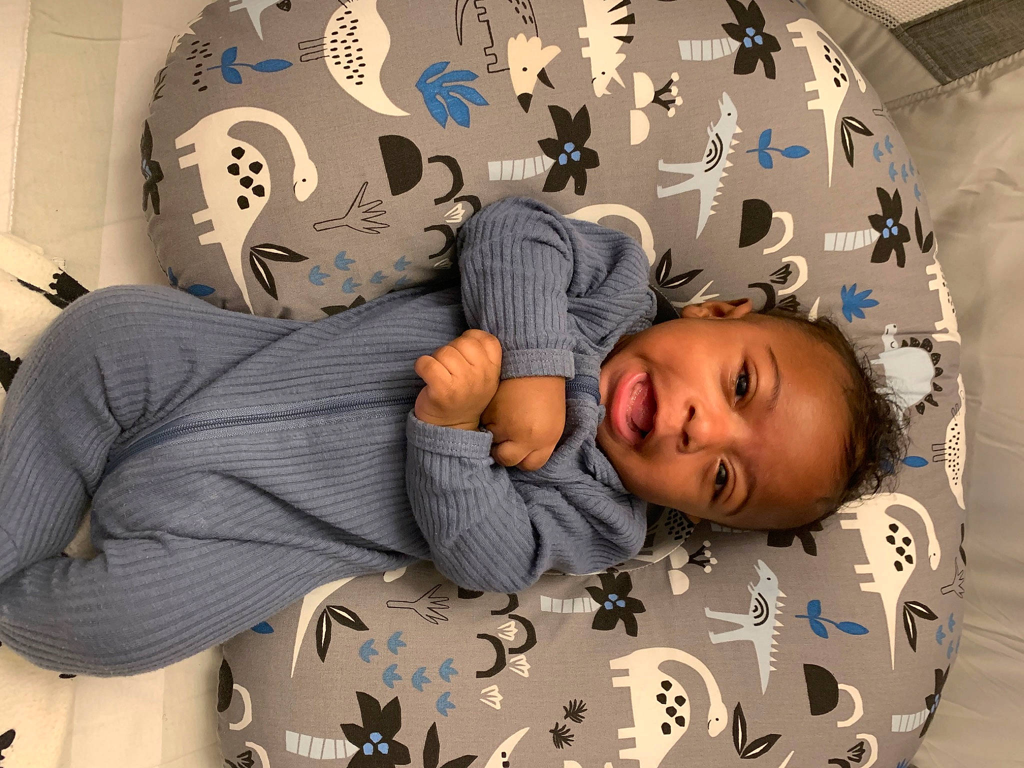 Romell joined the competition — help win amazing prizes! baby, baby_products, baby_safety, bed, bed_sheet, bedding, bedroom, bedtime, child, comfort, happy, headgear, linens, nap, pattern, person, room, sleep, textile, toddler