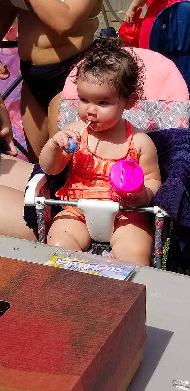 Colette joined the competition — help win amazing prizes! child, leg, person, thigh, toddler