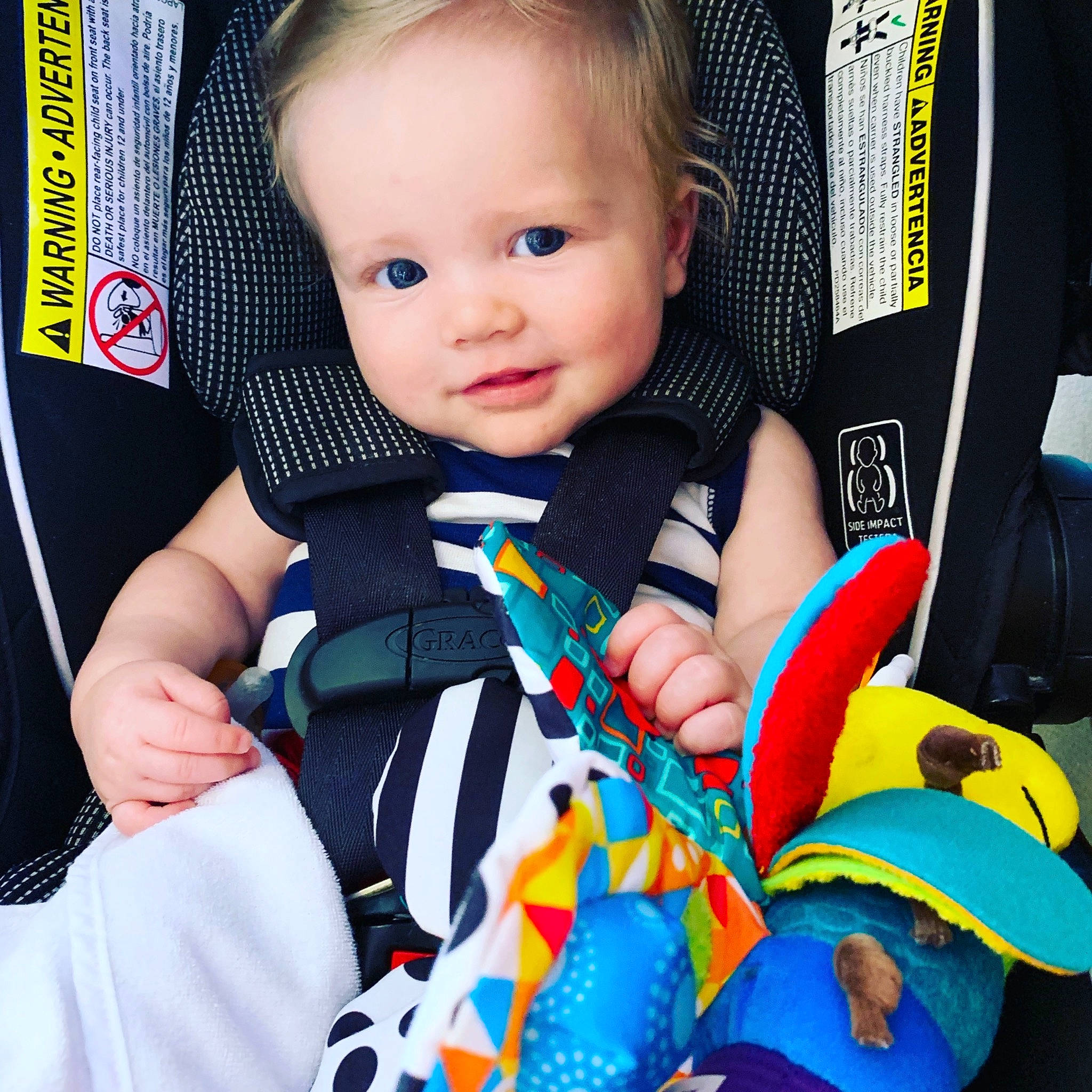 Raleigh joined the competition — help win amazing prizes! auto_part, baby, baby_carriage, baby_in_car_seat, baby_products, baby_toys, car_seat, cheek, child, person, play, product, seat_belt, toddler
