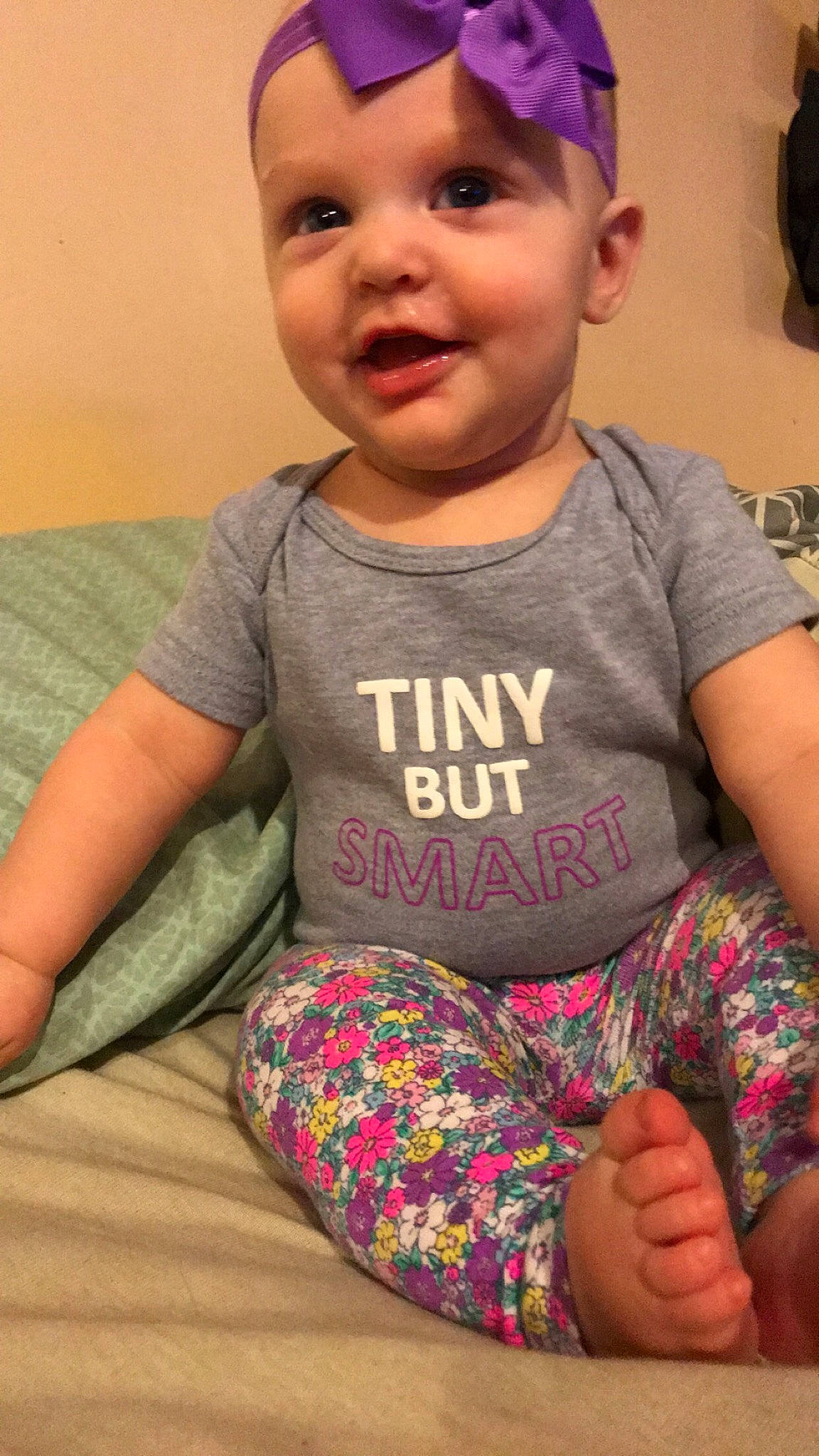 Dana joined the competition — help win amazing prizes! arm, baby, baby_toddler_clothing, cheek, child, person, play, sitting, smile, toddler