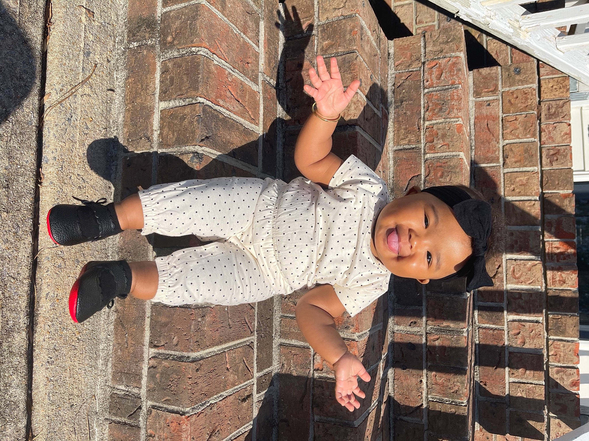 Kiyah joined the competition — help win amazing prizes! brickwork, cool, fun, happy, headwear, human_leg, knee, leg, leisure, pattern, person, sandal, shoe, sneakers, street_fashion, t_shirt, textile, thigh, waist, walking_shoe