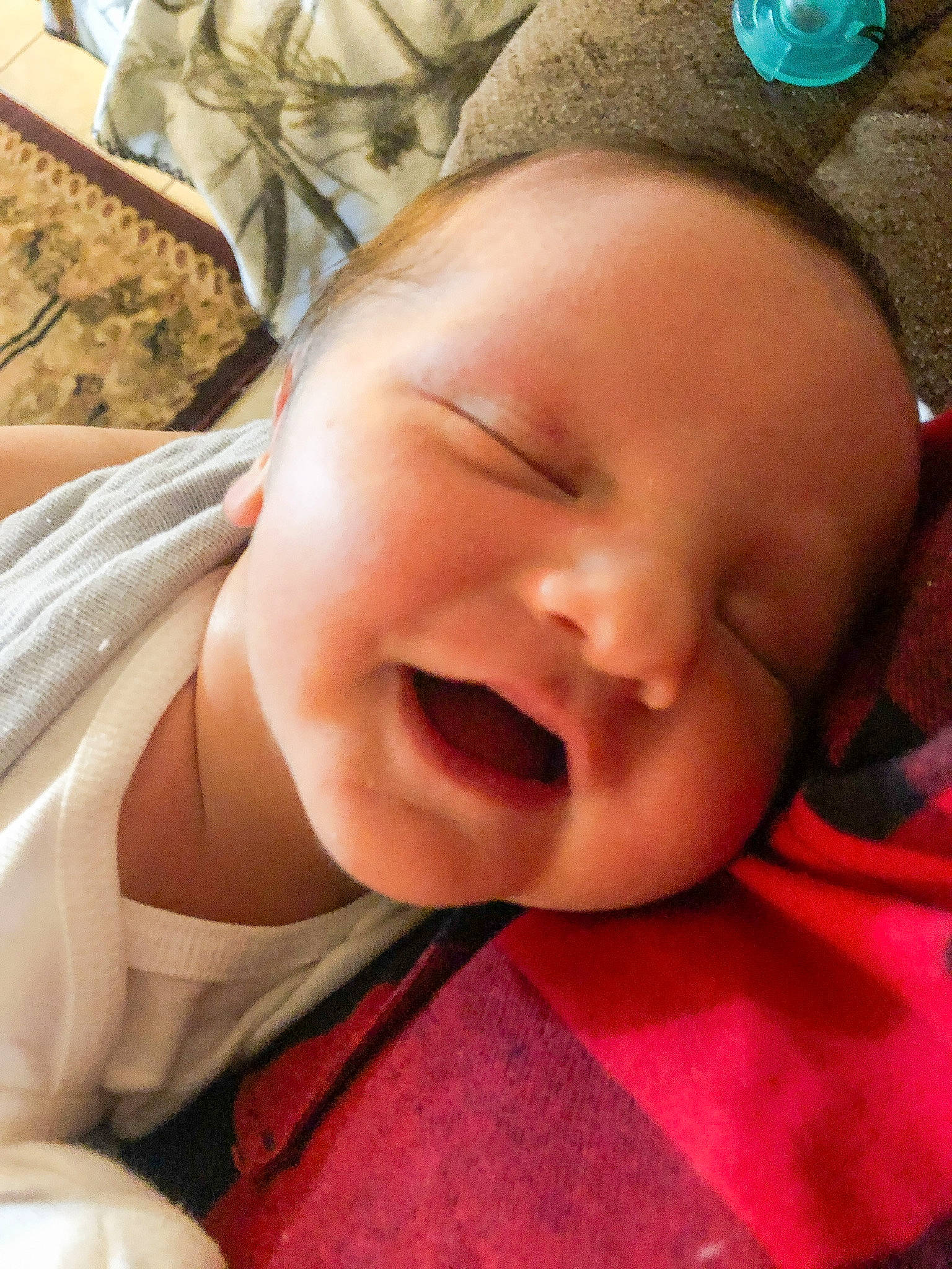 Landon joined the competition — help win amazing prizes! baby, baby_toddler_clothing, cheek, child, chin, comfort, eye, eyebrow, face, happy, head, headgear, iris, lip, mouth, nose, person, pink, skin, smile