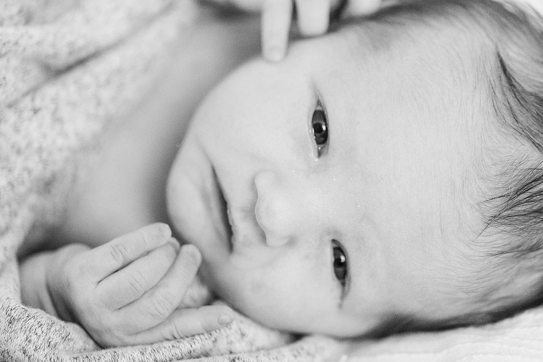 Landon joined the competition — help win amazing prizes! baby, black_and_white, cheek, eyebrow, eyelash, finger, flash_photography, gesture, hand, happy, human, iris, lip, mouth, nose, organ, person, photograph, skin, style