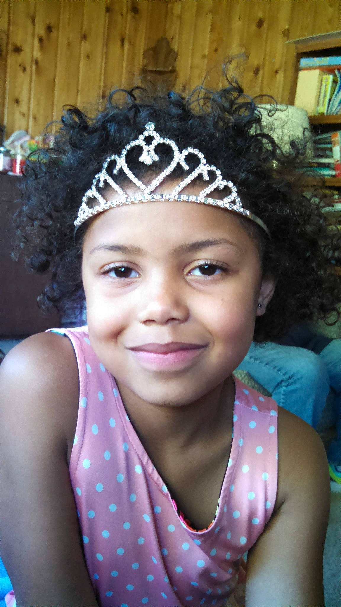 Rabeka joined the competition — help win amazing prizes! black_hair, child, child_model, crown, fashion_accessory, forehead, hair, hair_accessory, headband, headgear, headpiece, joy, person, smile, tiara