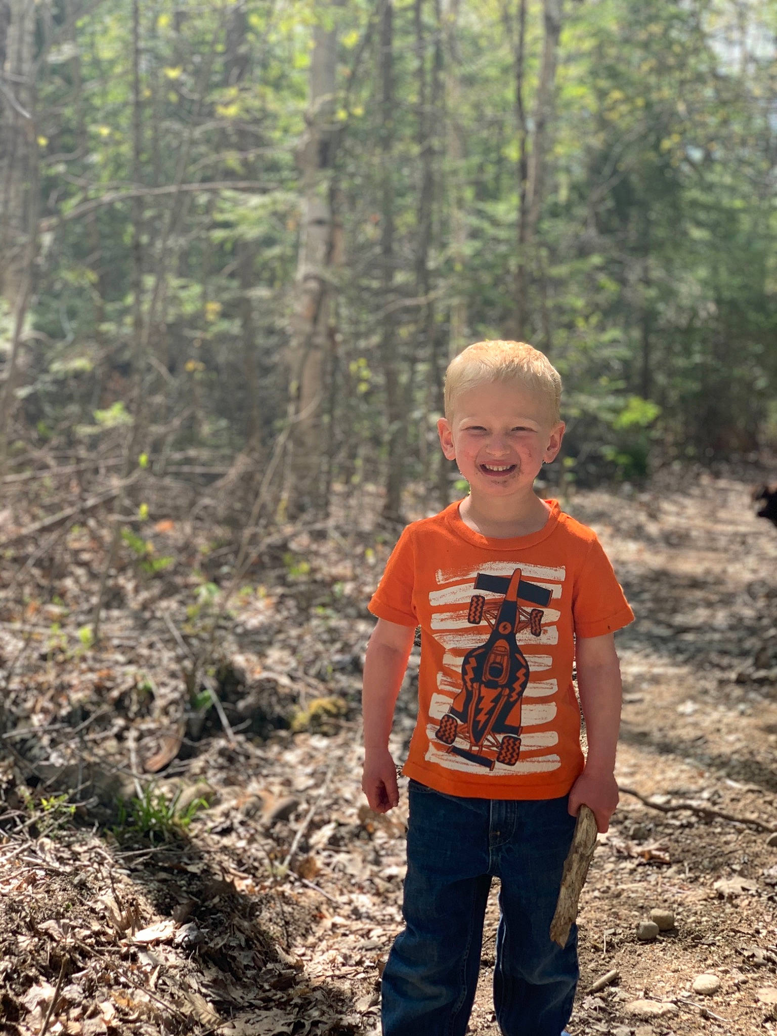 Maddix is registered to the contest to win money with this photo: adaptation, child, forest, grove, joy, jungle, natural_environment, northern_hardwood_forest, old_growth_forest, people_in_nature, person, photography, plant, recreation, soil, standing, state_park, trail, tree, wilderness