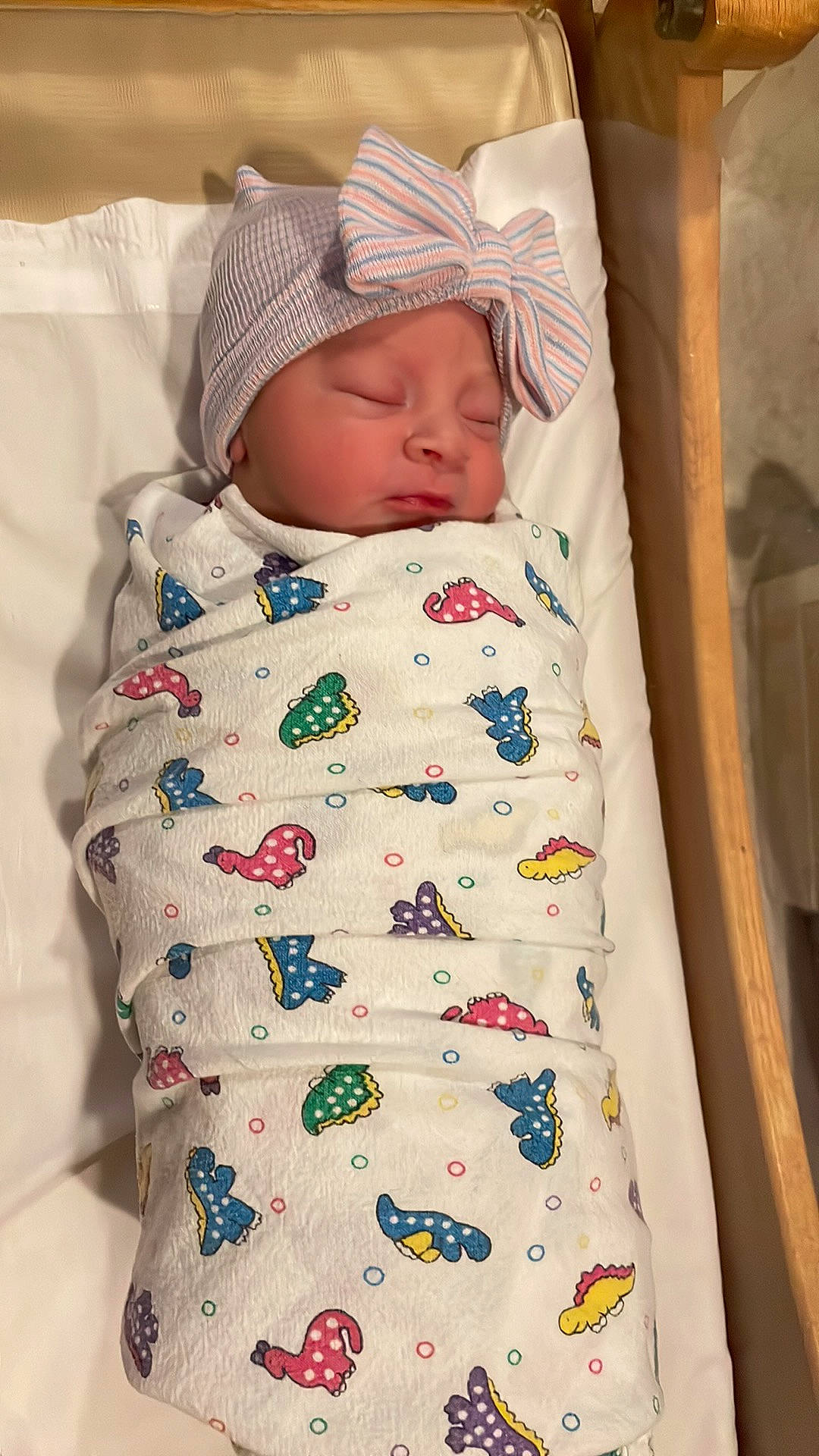 Elianna is registered to the contest to win money with this photo: baby, baby_products, baby_sleeping, baby_toddler_clothing, child, comfort, hat, headwear, linens, person, room, skin, sleeve, toddler