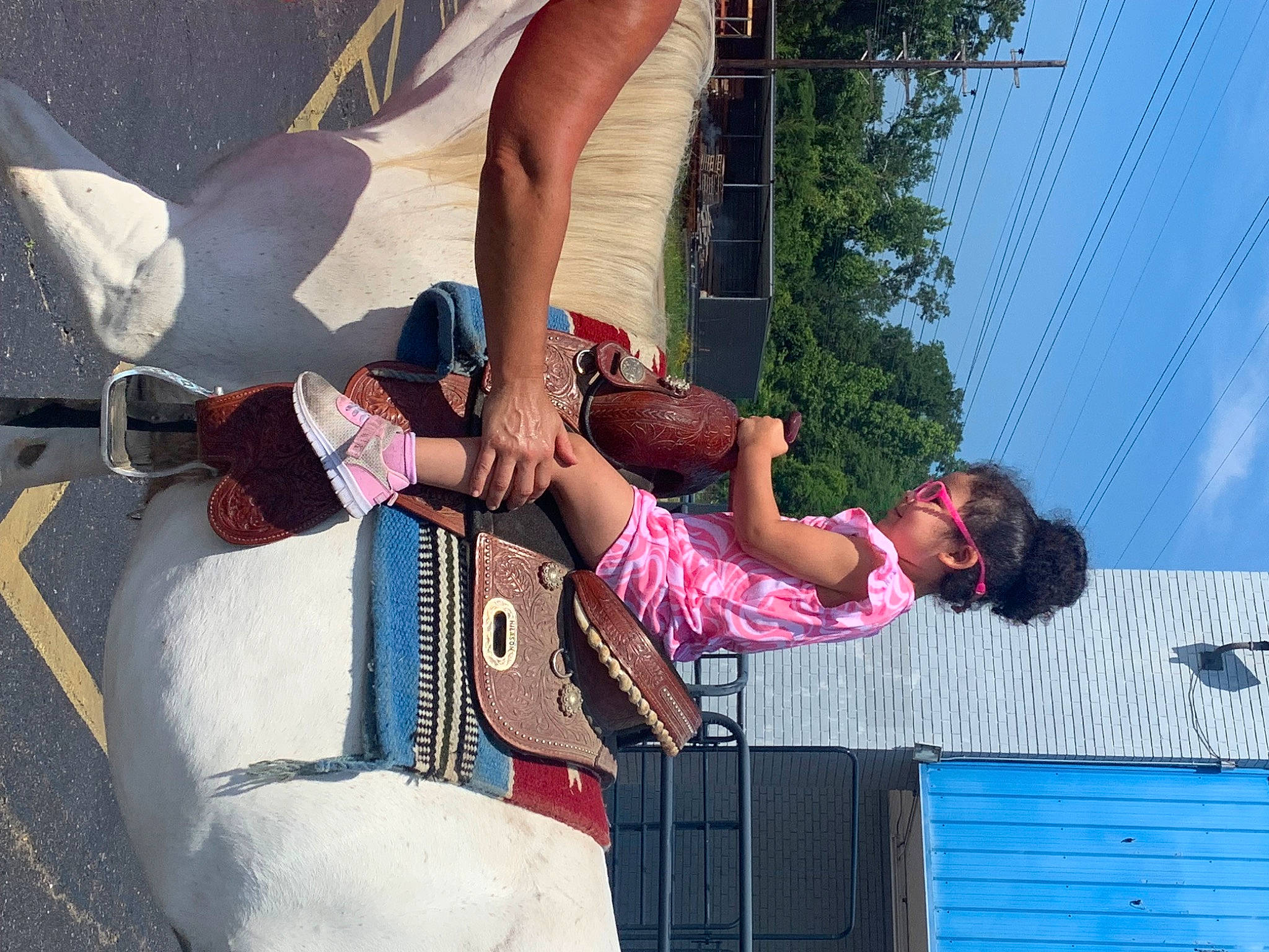 Annika joined the competition — help win amazing prizes! blue, entertainment, event, eyewear, fun, happy, human_leg, leisure, magenta, performance, performance_art, performing_arts, person, pink, public_event, recreation, sky, thigh, tradition, tree