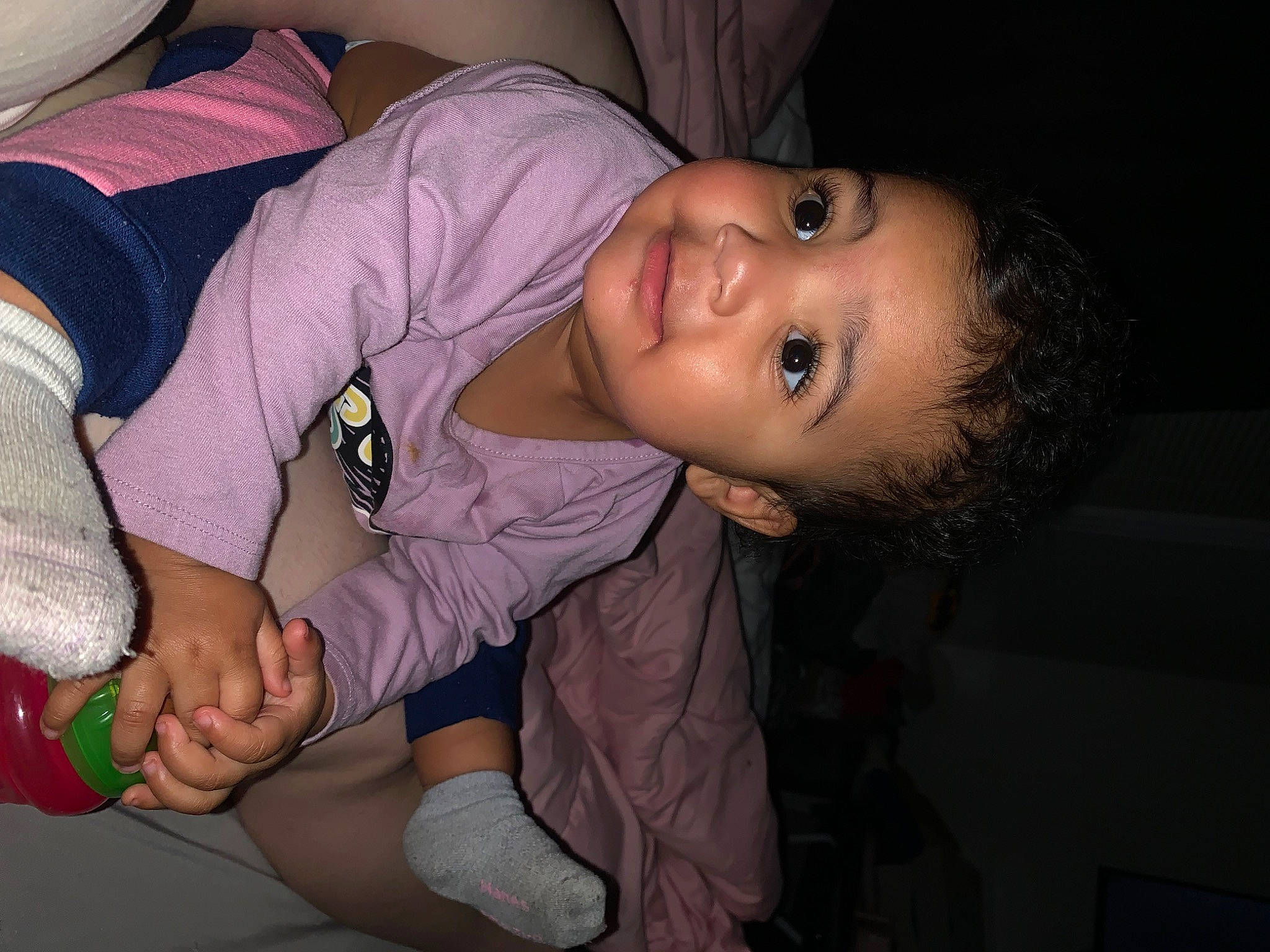 Amelia joined the competition — help win amazing prizes! baby_toddler_clothing, cheek, child, comfort, eyelash, flash_photography, fun, human_leg, knee, lap, mouth, nail, nose, person, room, sitting, sock, thigh, thumb, toddler