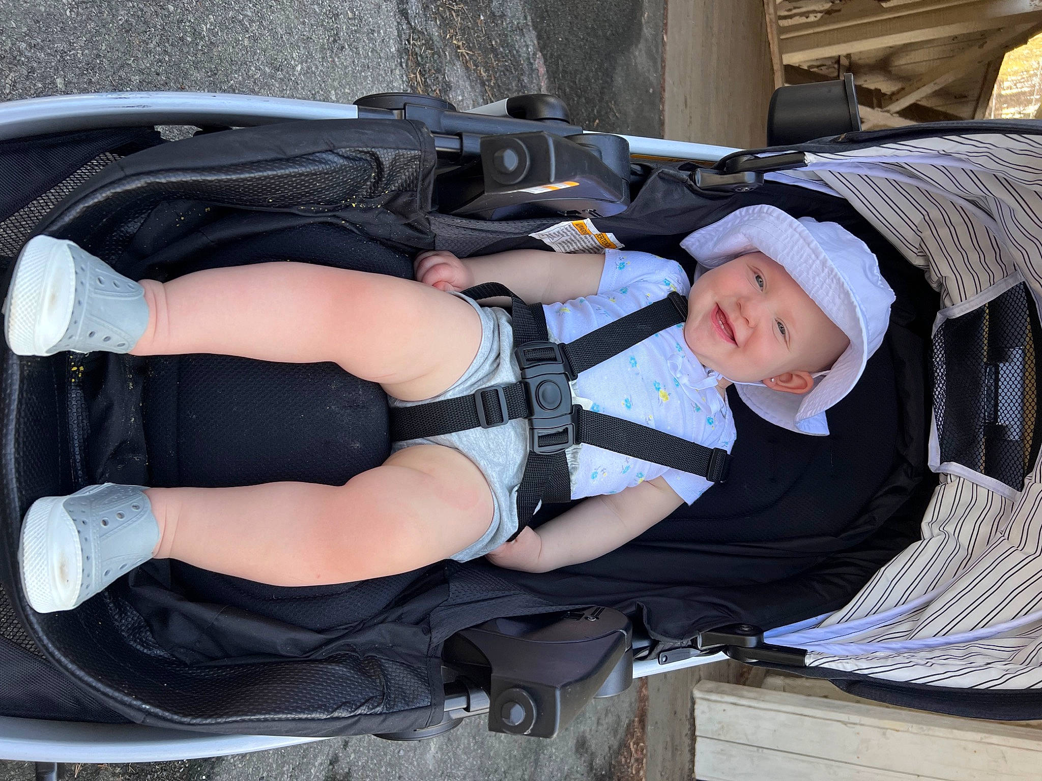 Kensley joined the competition — help win amazing prizes! auto_part, baby, baby_carriage, baby_products, baby_toddler_clothing, comfort, headwear, human_leg, joy, knee, lap, pattern, person, sock, thigh, toddler, wrist