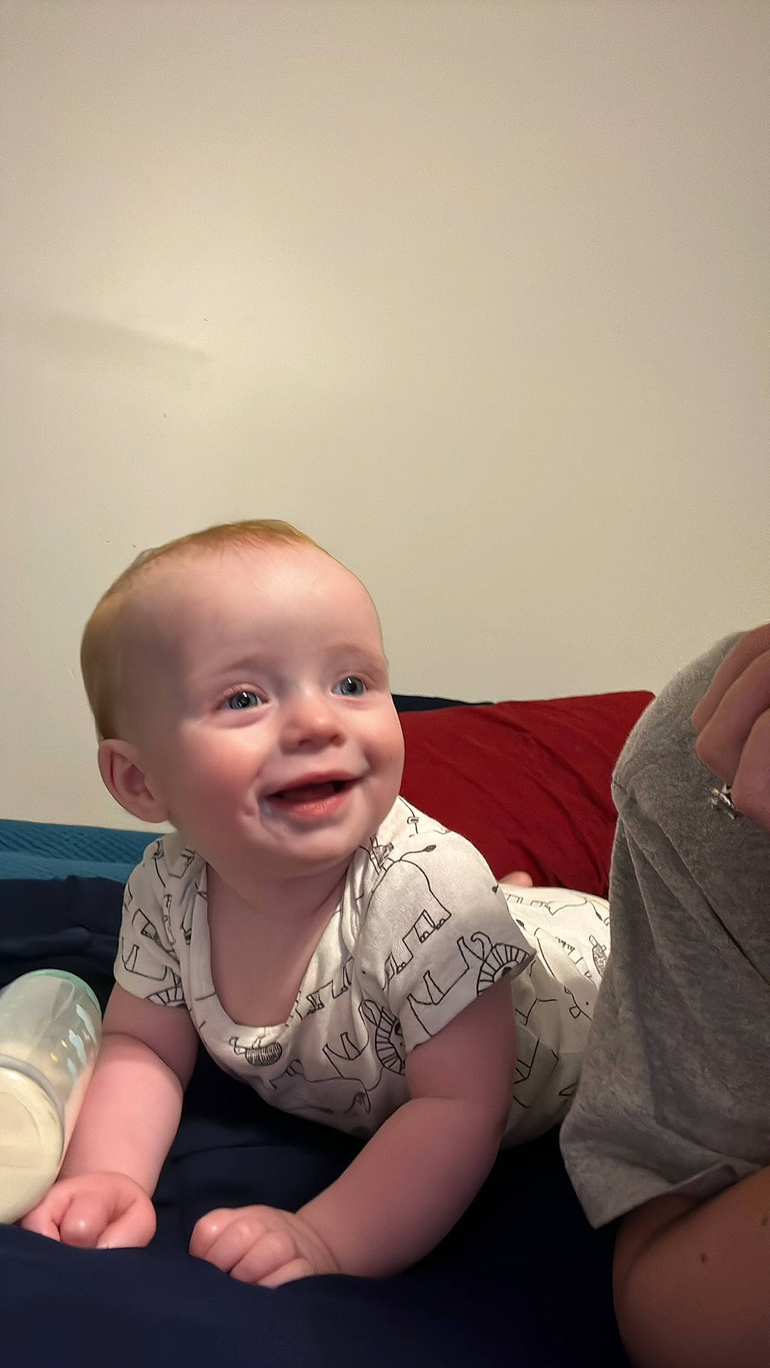 Ember joined the competition — help win amazing prizes! arm, baby, baby_toddler_clothing, cheek, chin, comfort, eye, eyebrow, finger, flash_photography, flooring, gesture, happy, iris, joy, mouth, nose, person, skin, sleeve